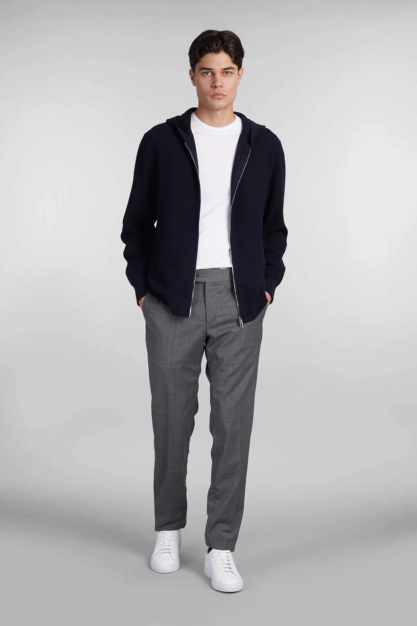 Knitwear in blue cotton - Image 2