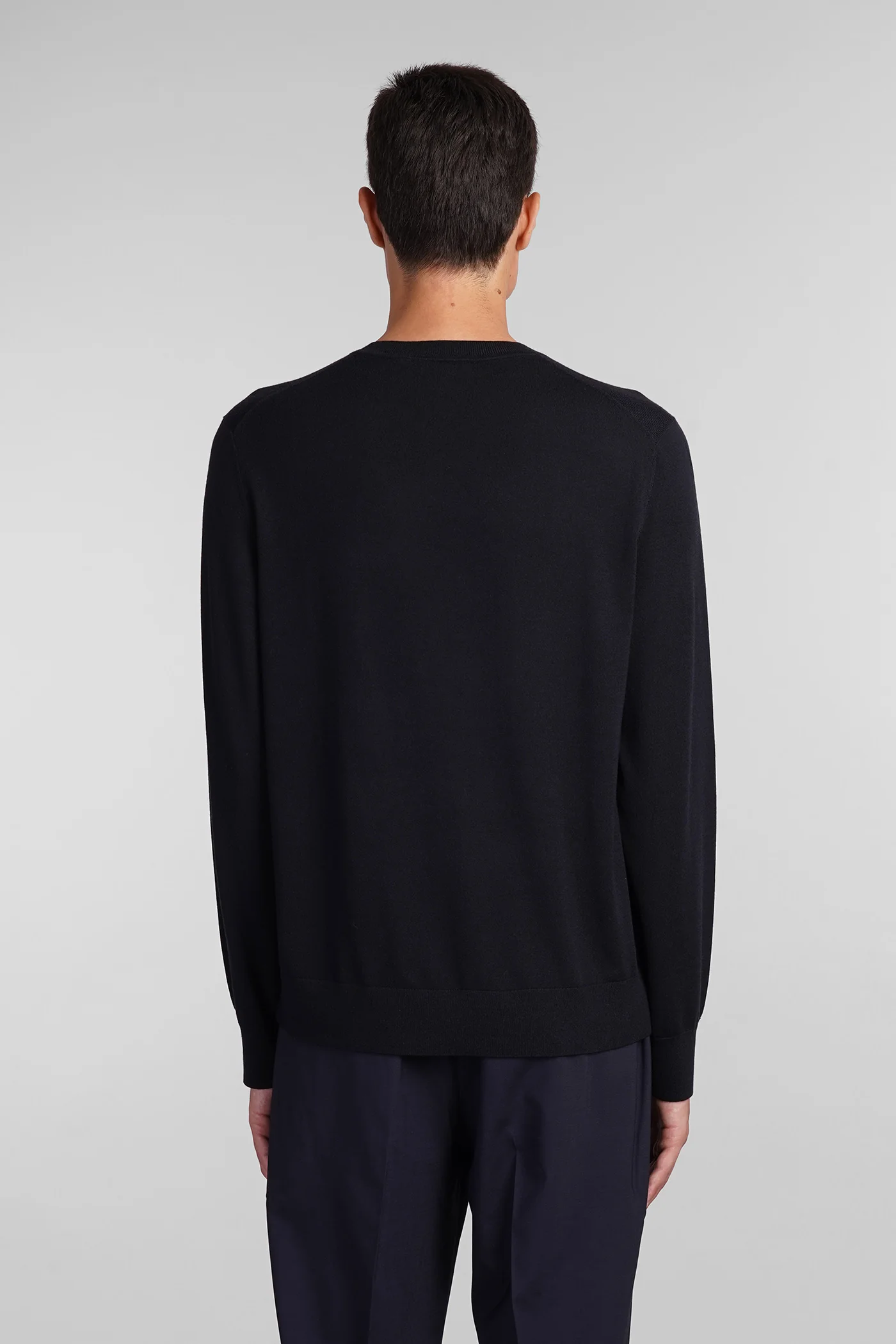 Knitwear in blue wool - Image 3