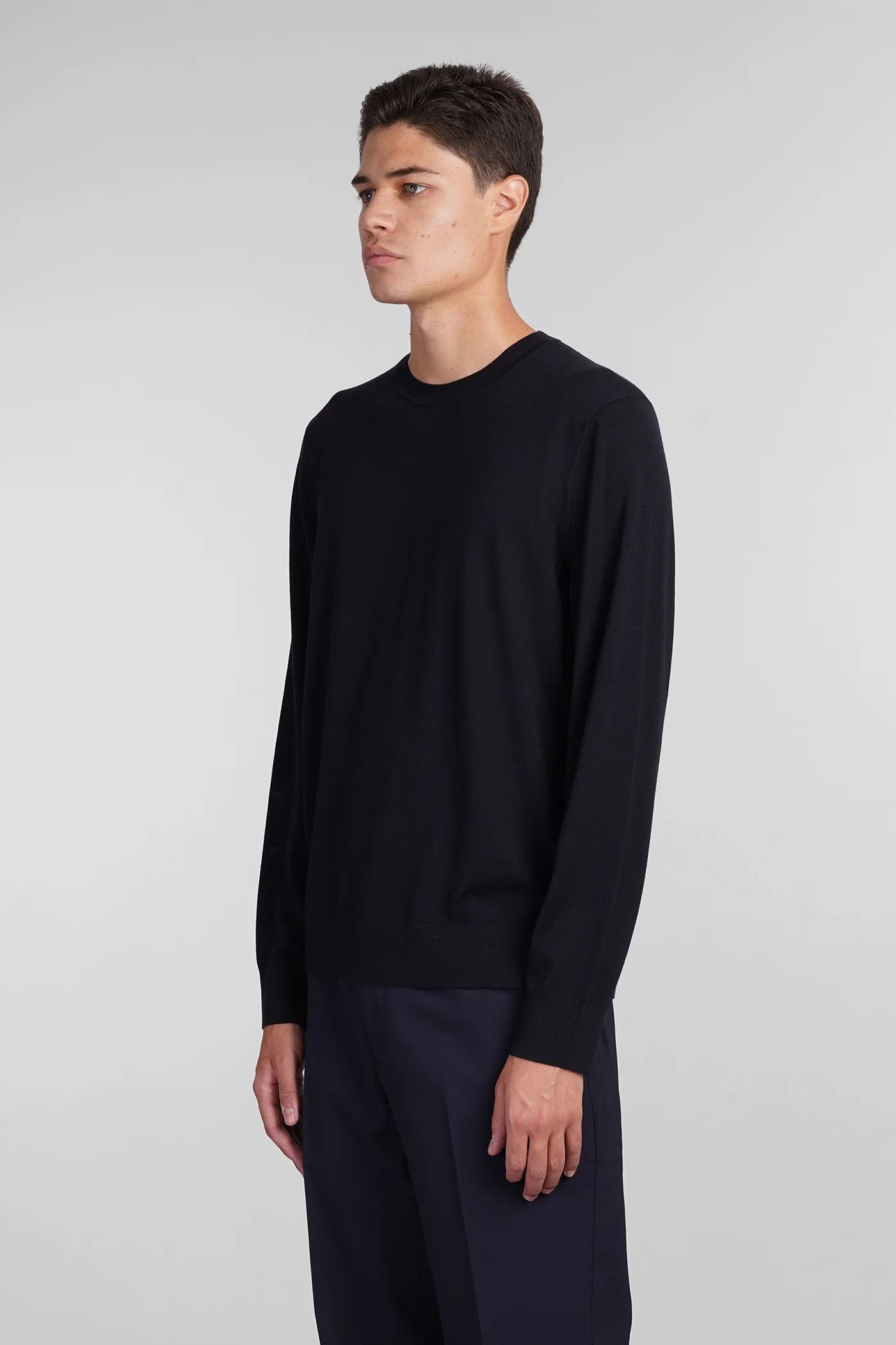 Knitwear in blue wool - Image 4
