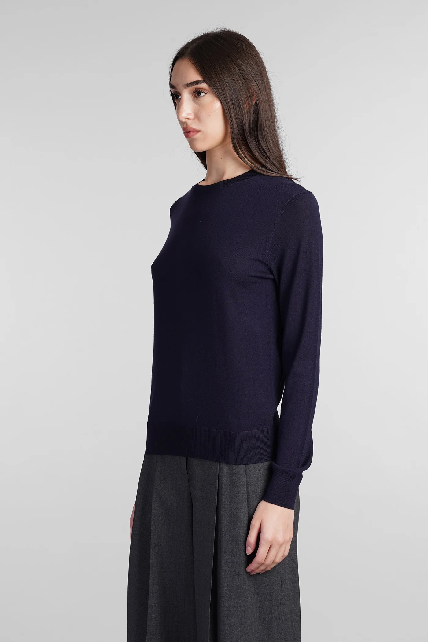 Knitwear in blue wool - Image 4