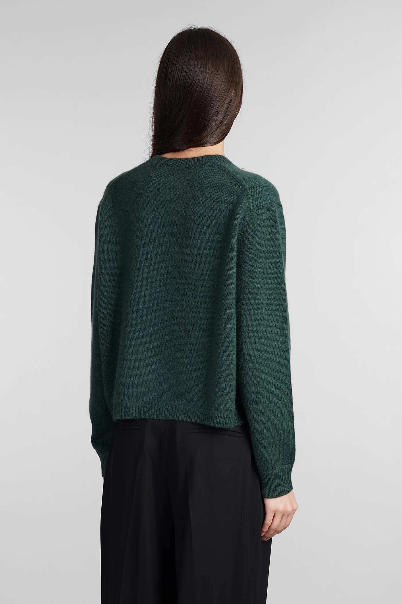 Knitwear in green cashmere - Image 3