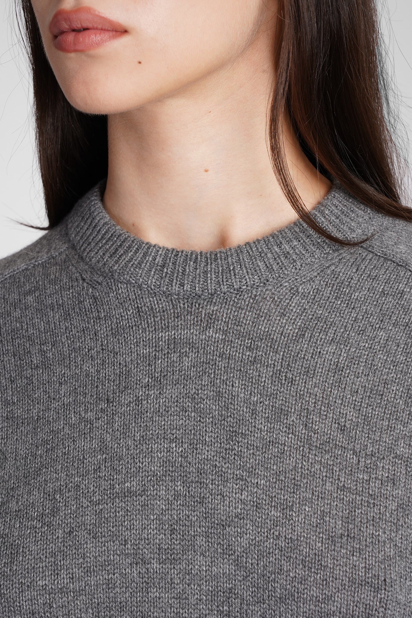 Knitwear in grey cashmere - Image 5
