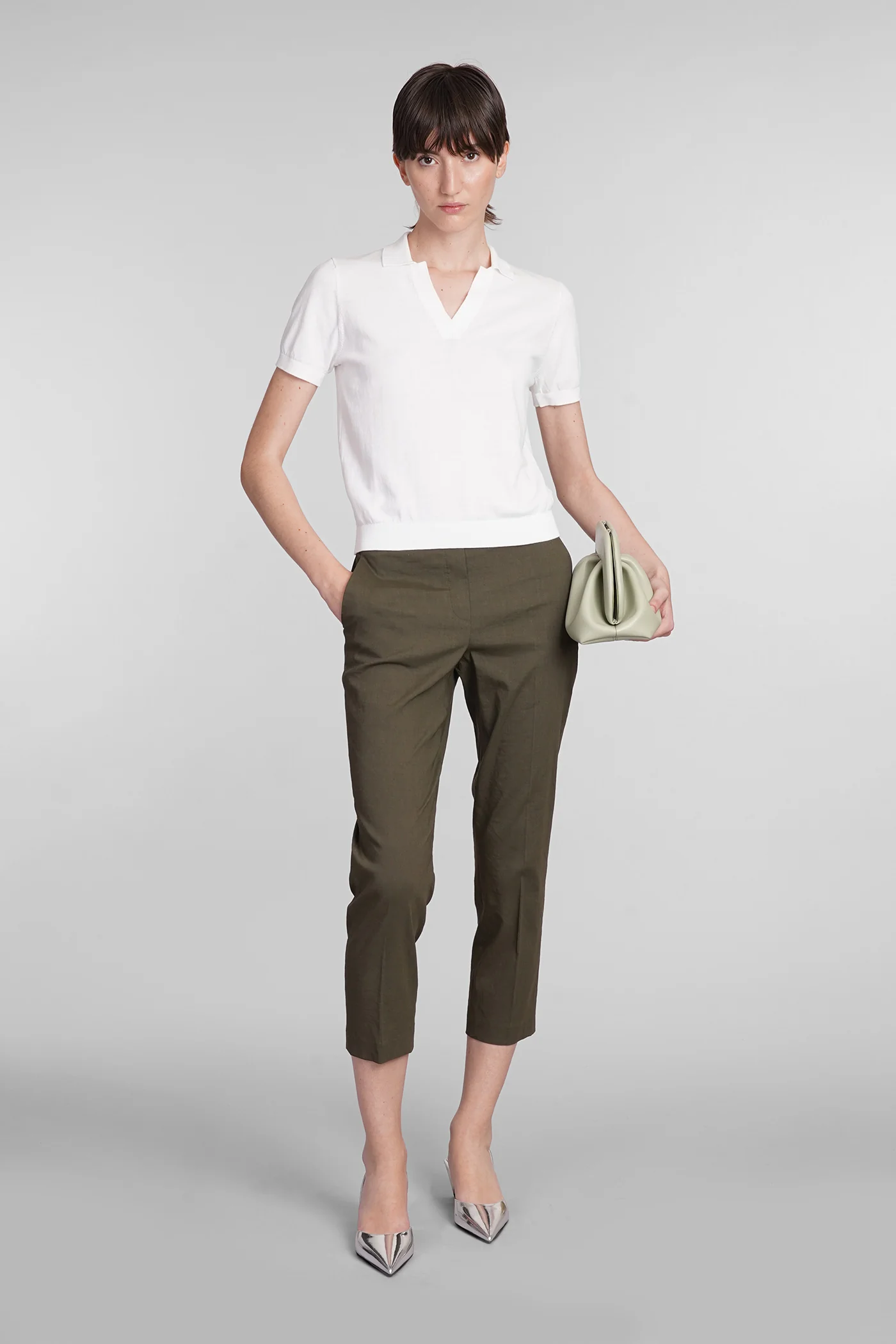 Pants in green linen - Image 2