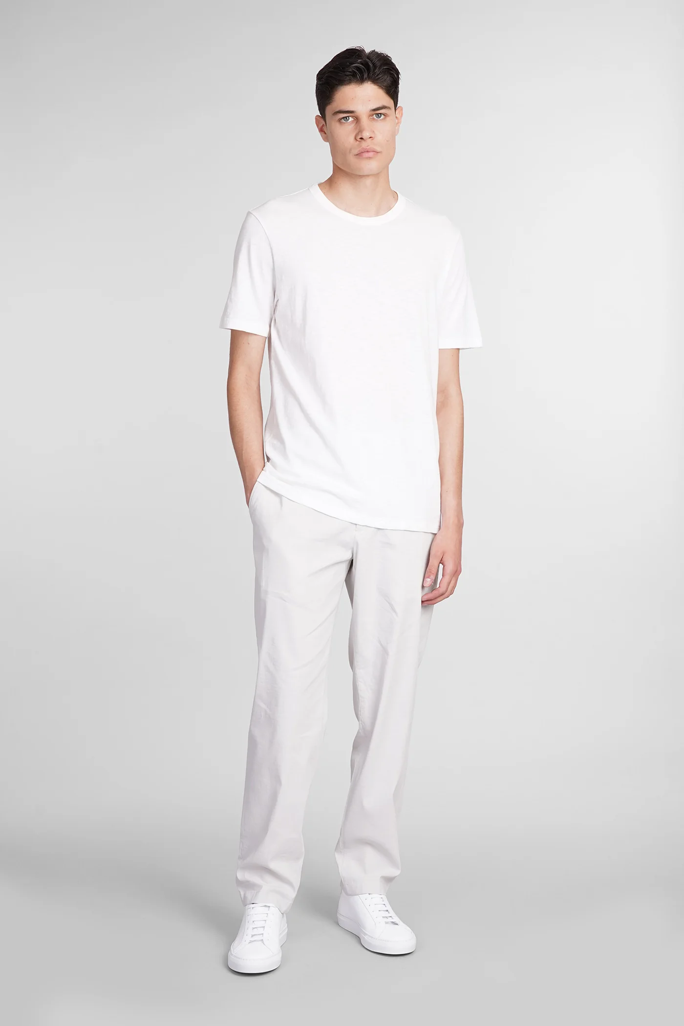 Pants in grey linen - Image 2