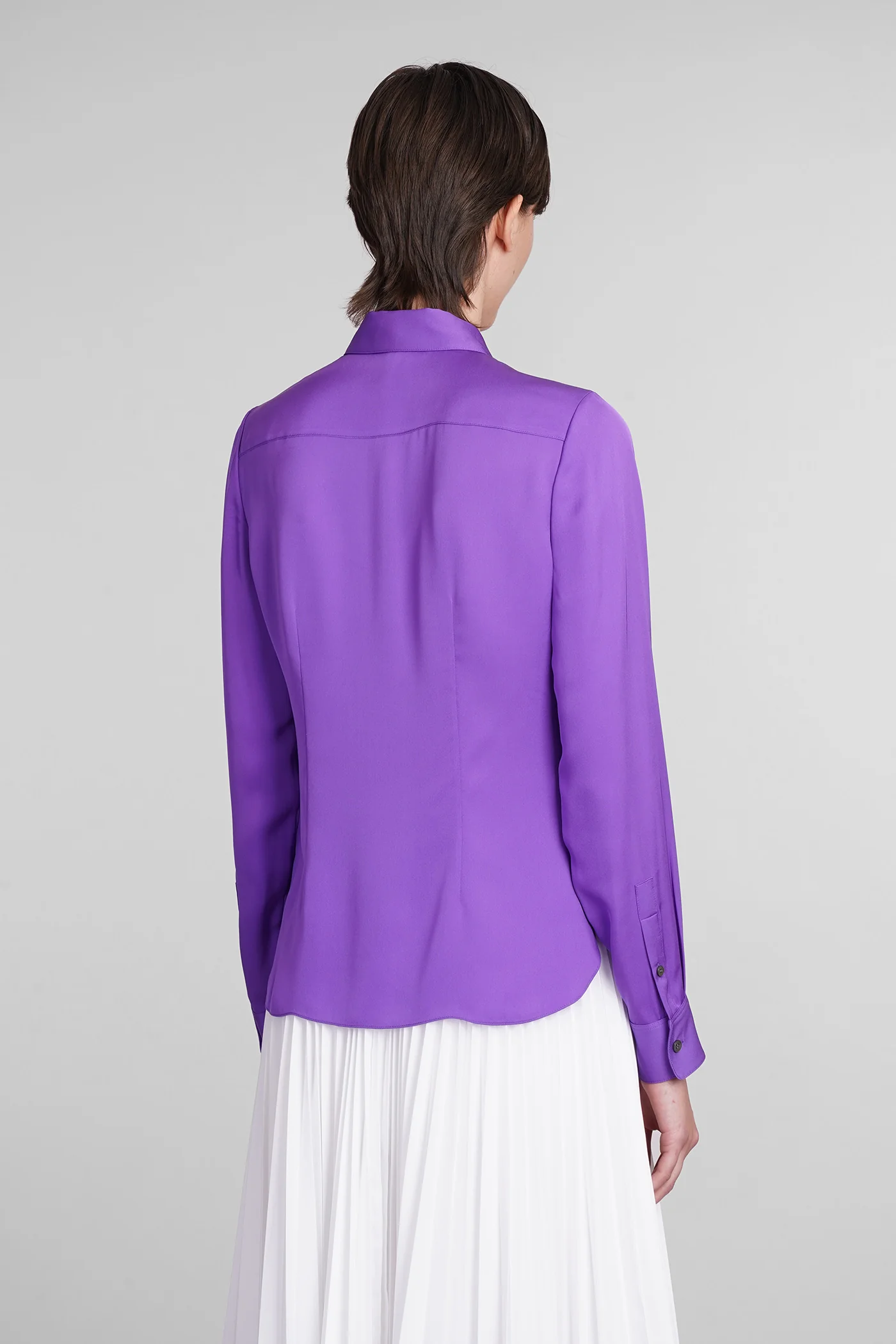Shirt in Viola silk - Image 3