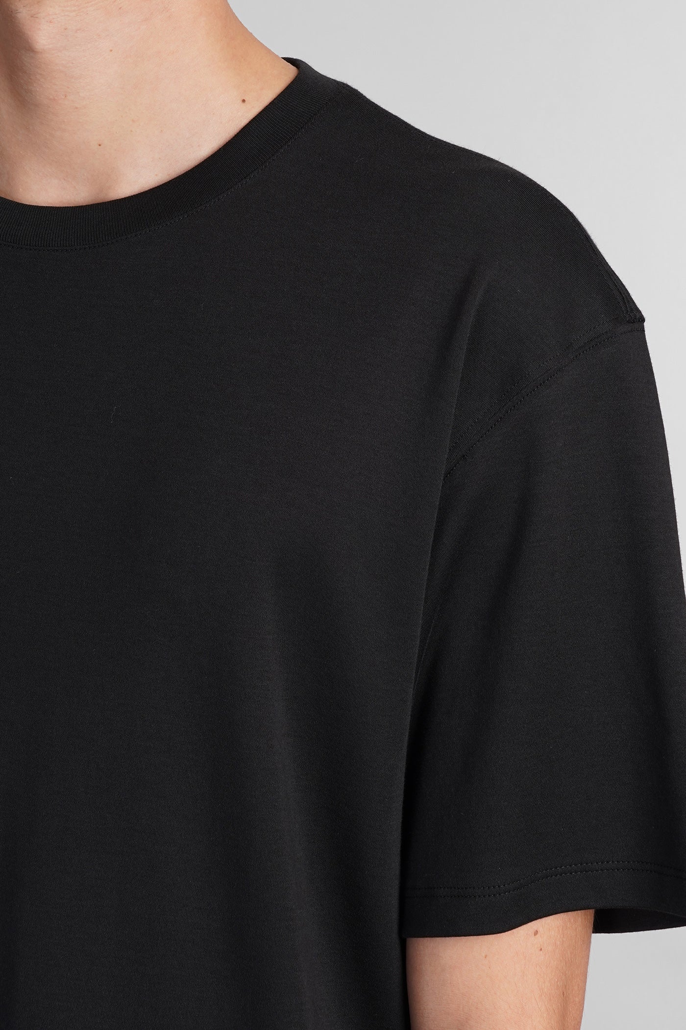 T-Shirt in black cotton - Image 5