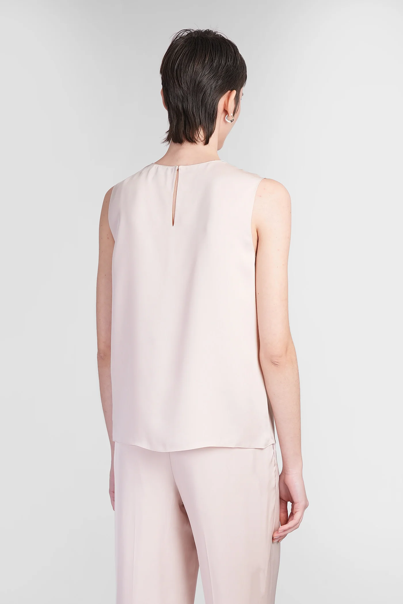 Topwear in rose-pink silk - Image 3
