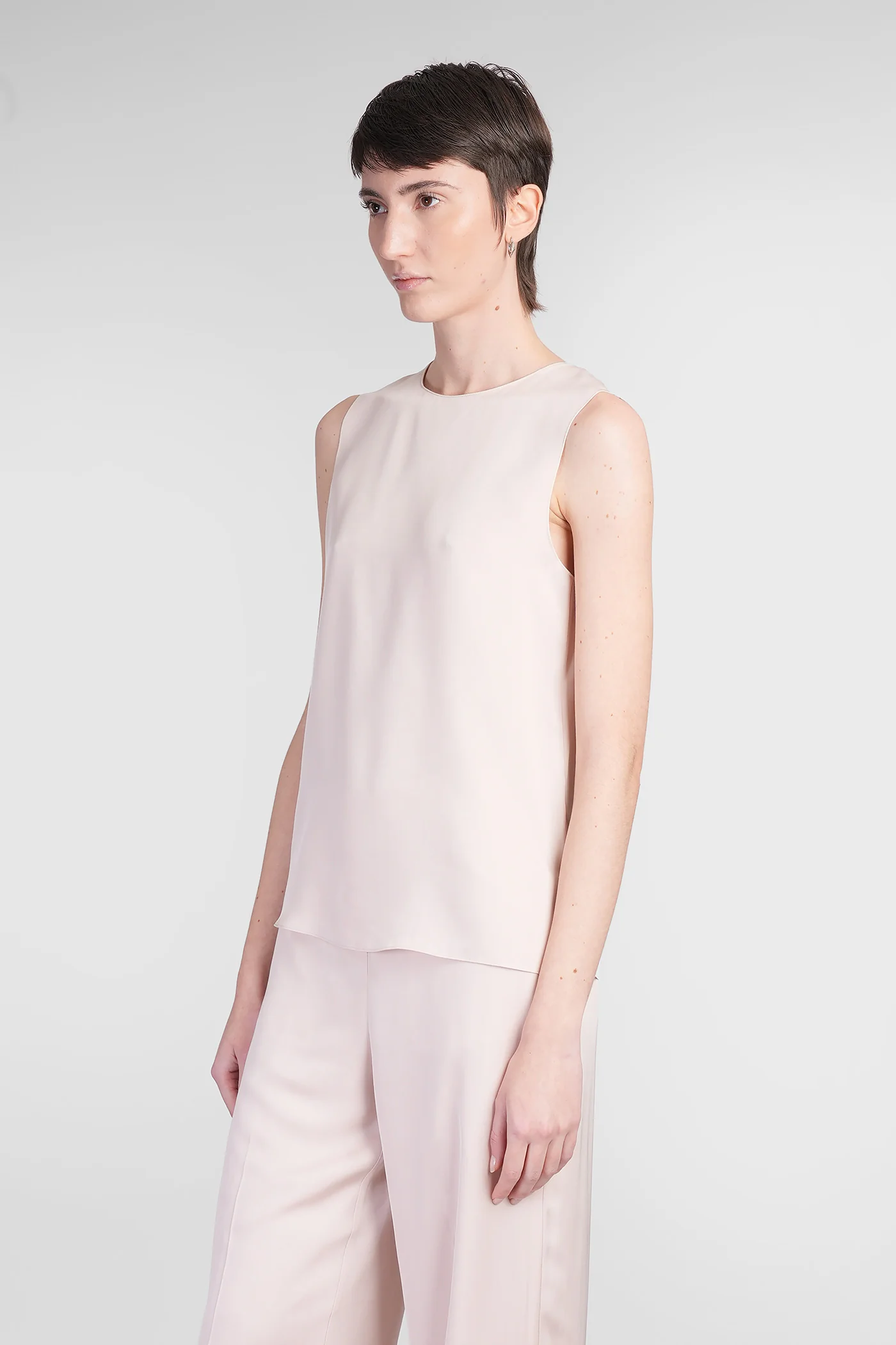 Topwear in rose-pink silk - Image 4