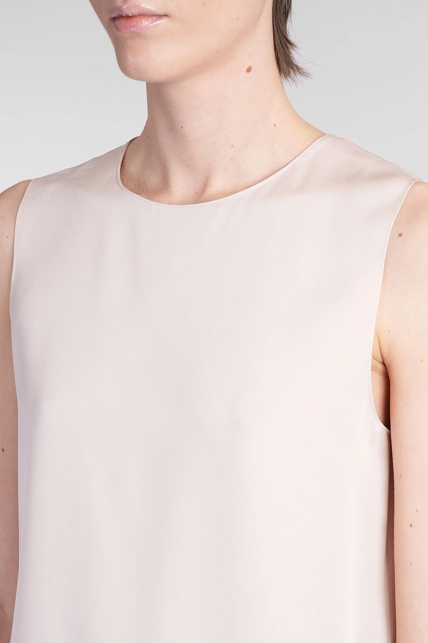 Topwear in rose-pink silk - Image 5