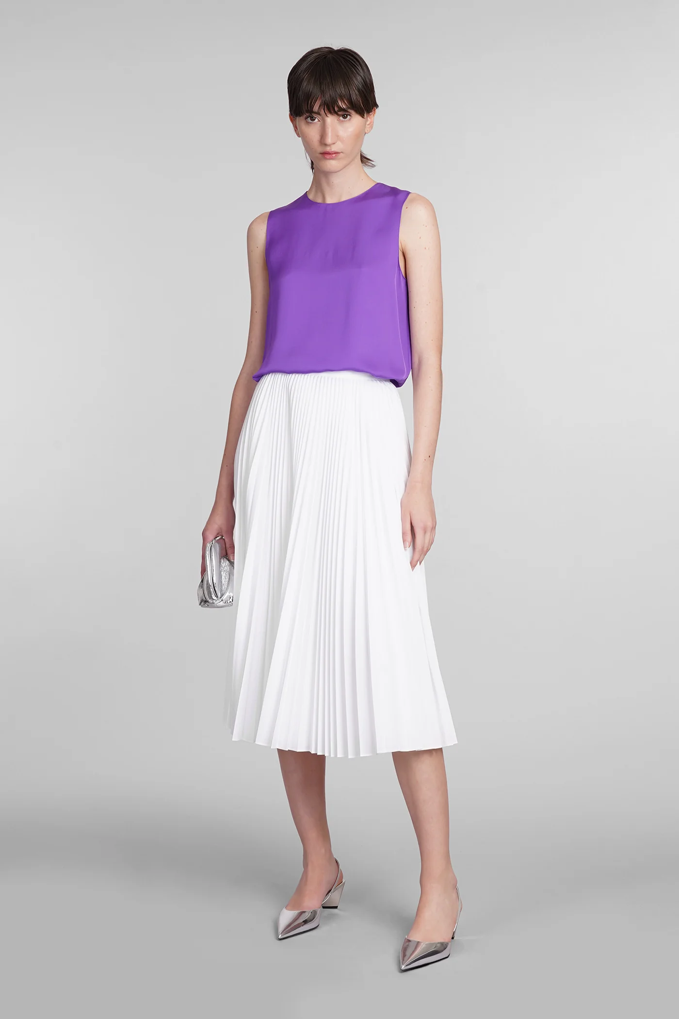 Topwear in Viola silk - Image 2