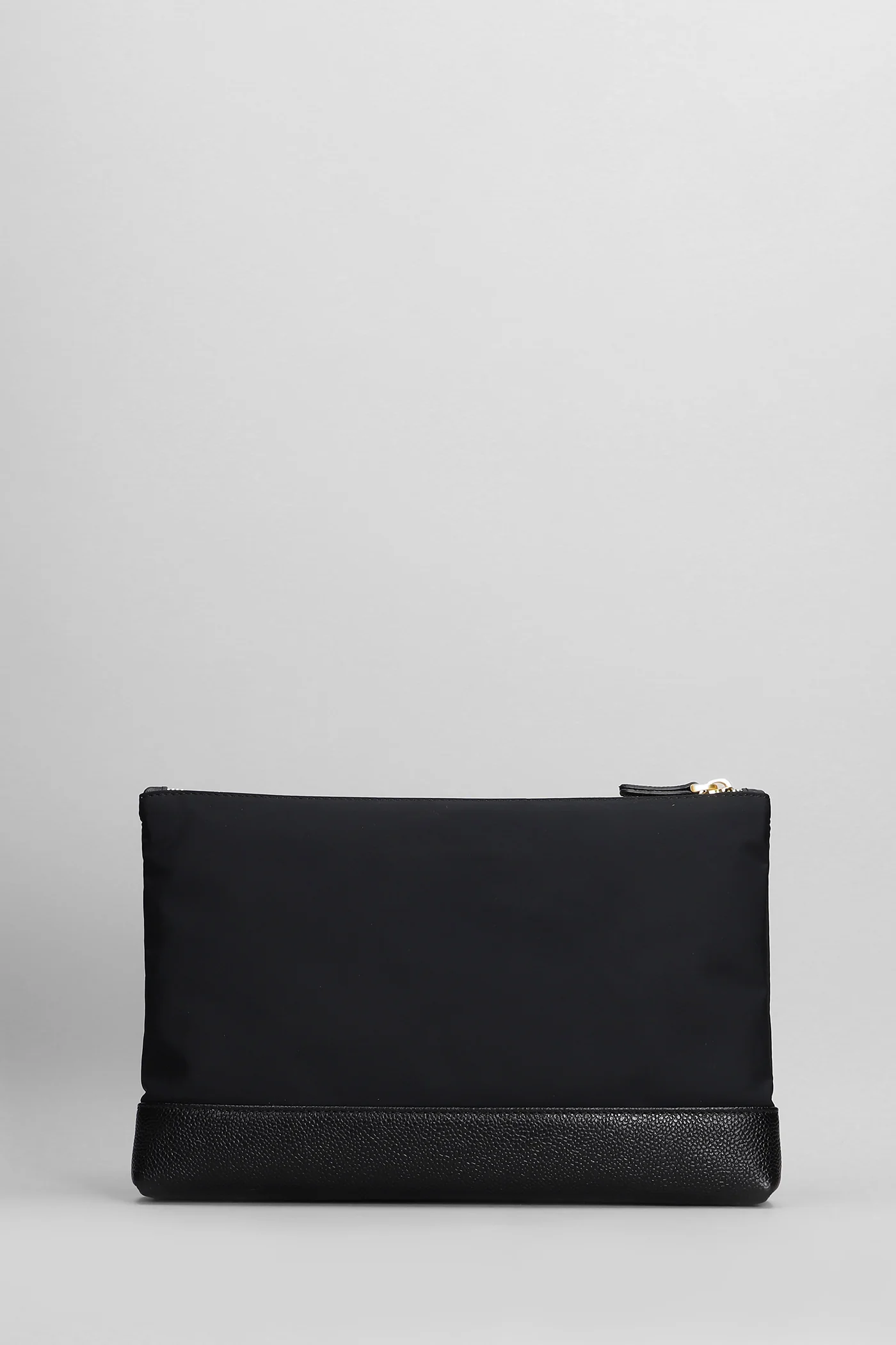 Clutch in black polyester - Image 3