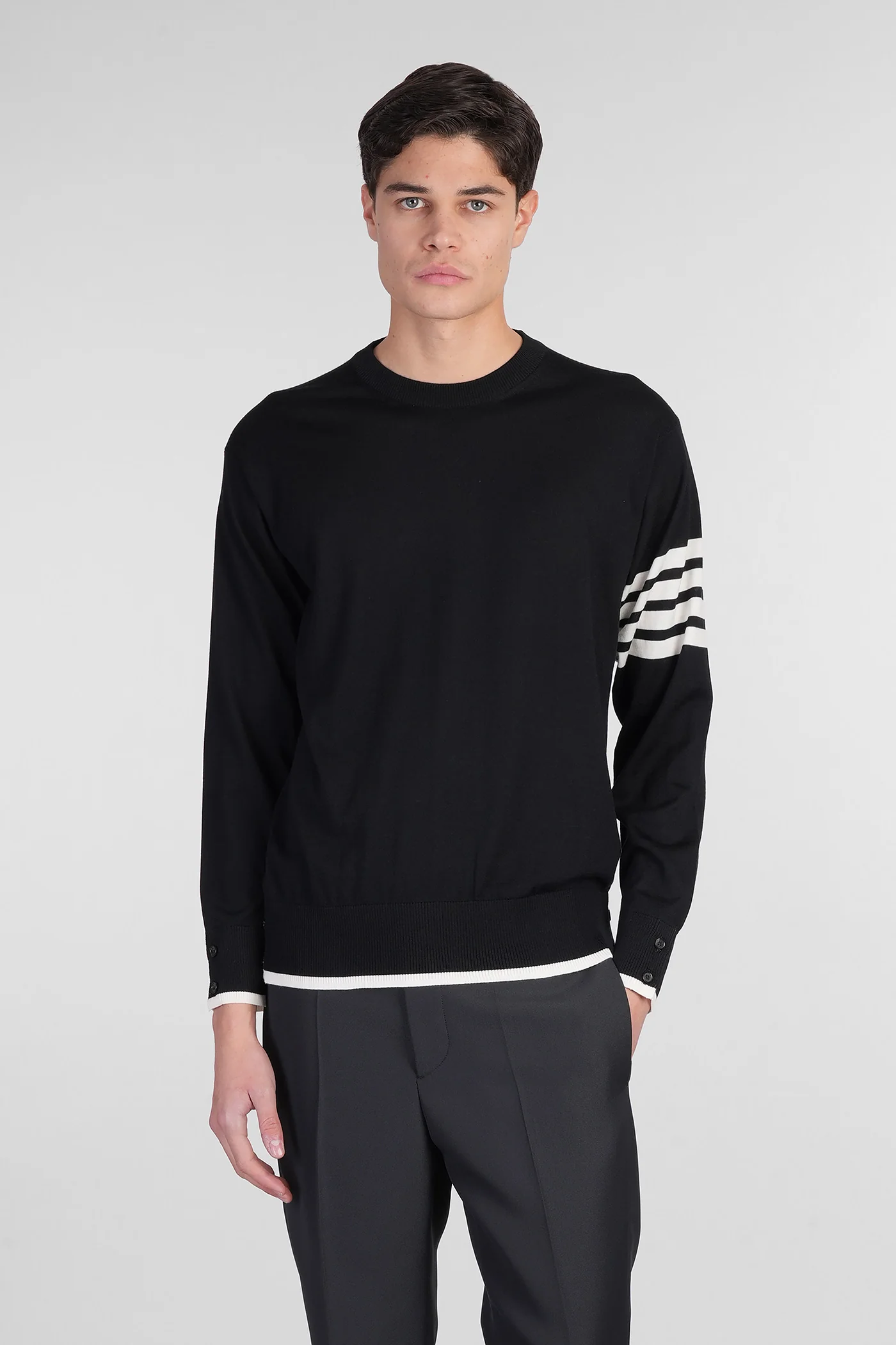 Knitwear in black wool