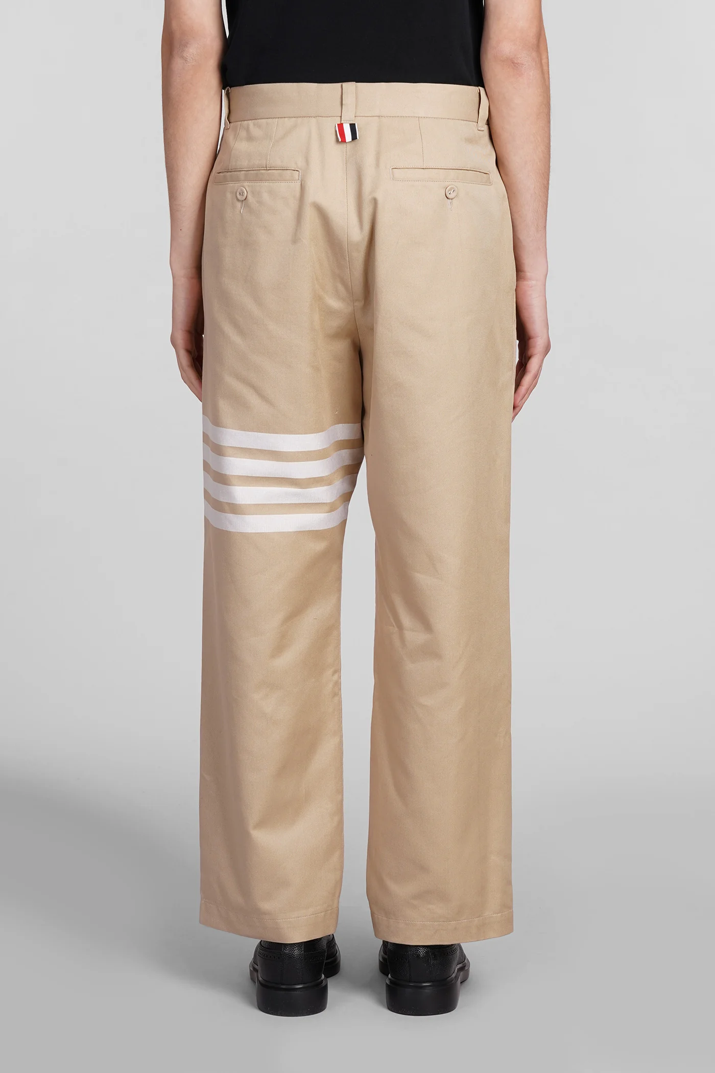 Pants in beige cotton - Image 3
