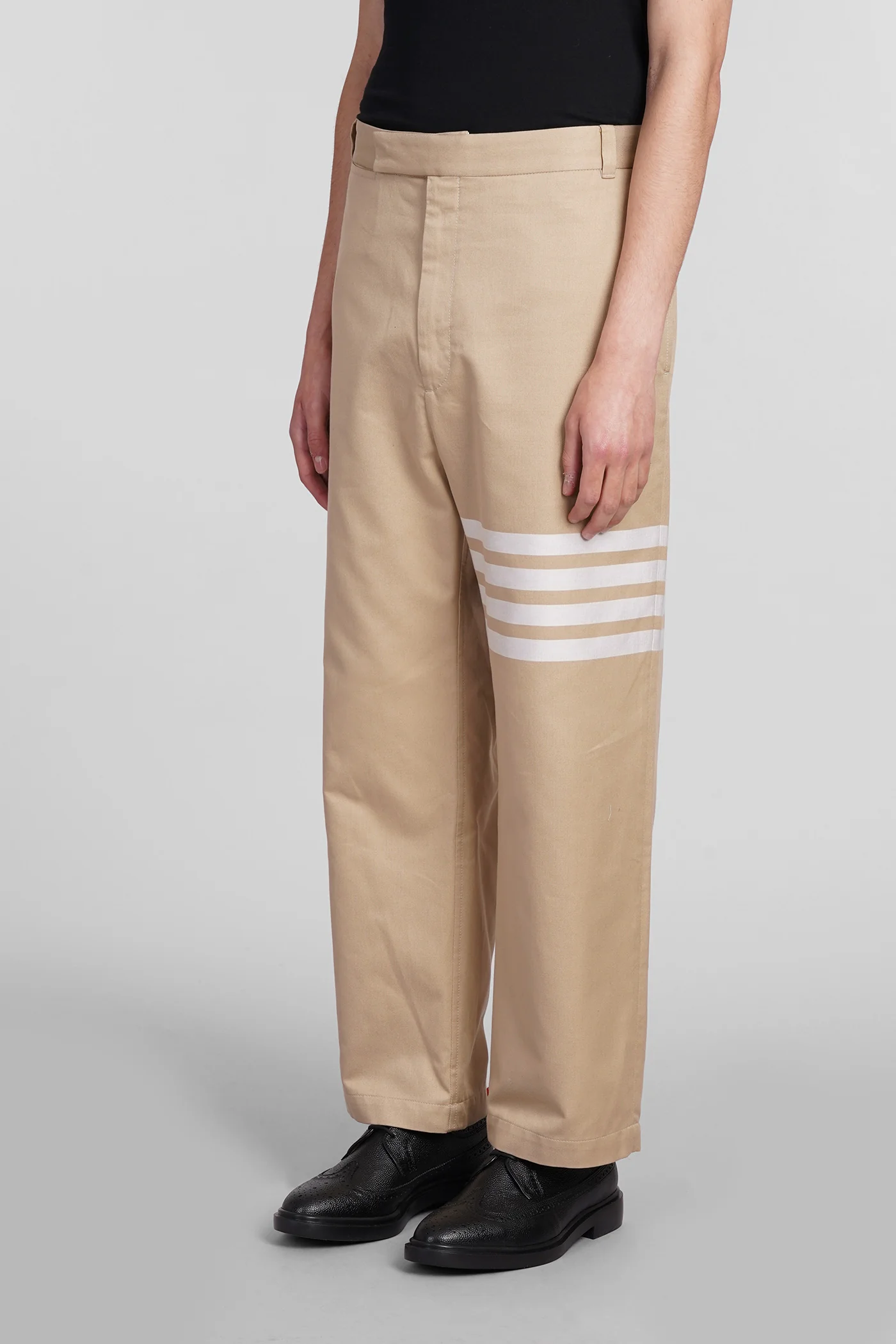Pants in beige cotton - Image 4