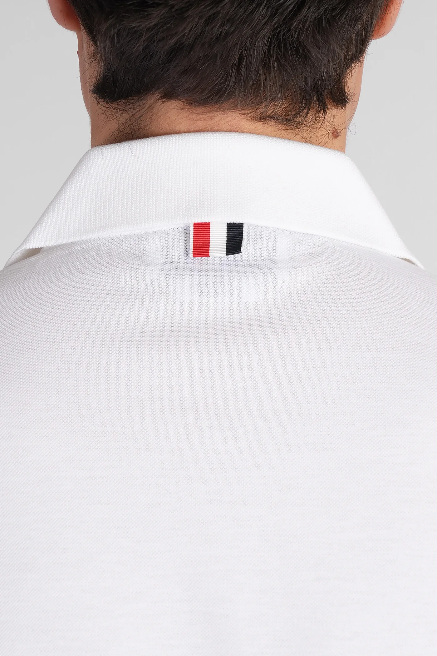 Polo in white cotton - Image 5