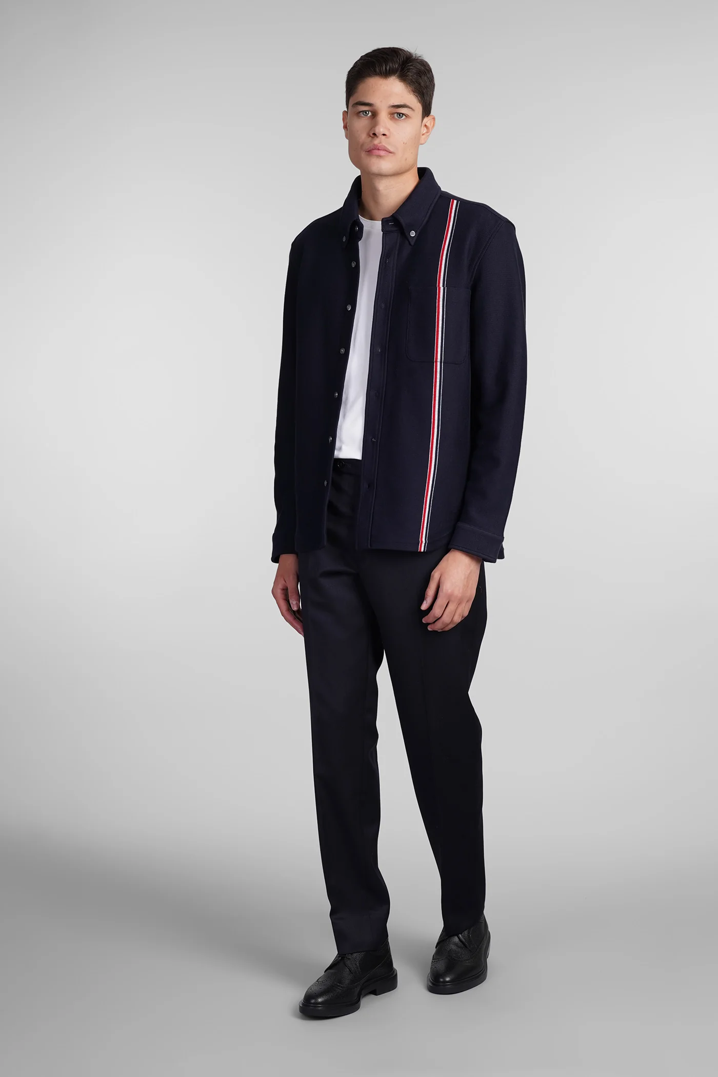 Shirt in blue cotton - Image 2