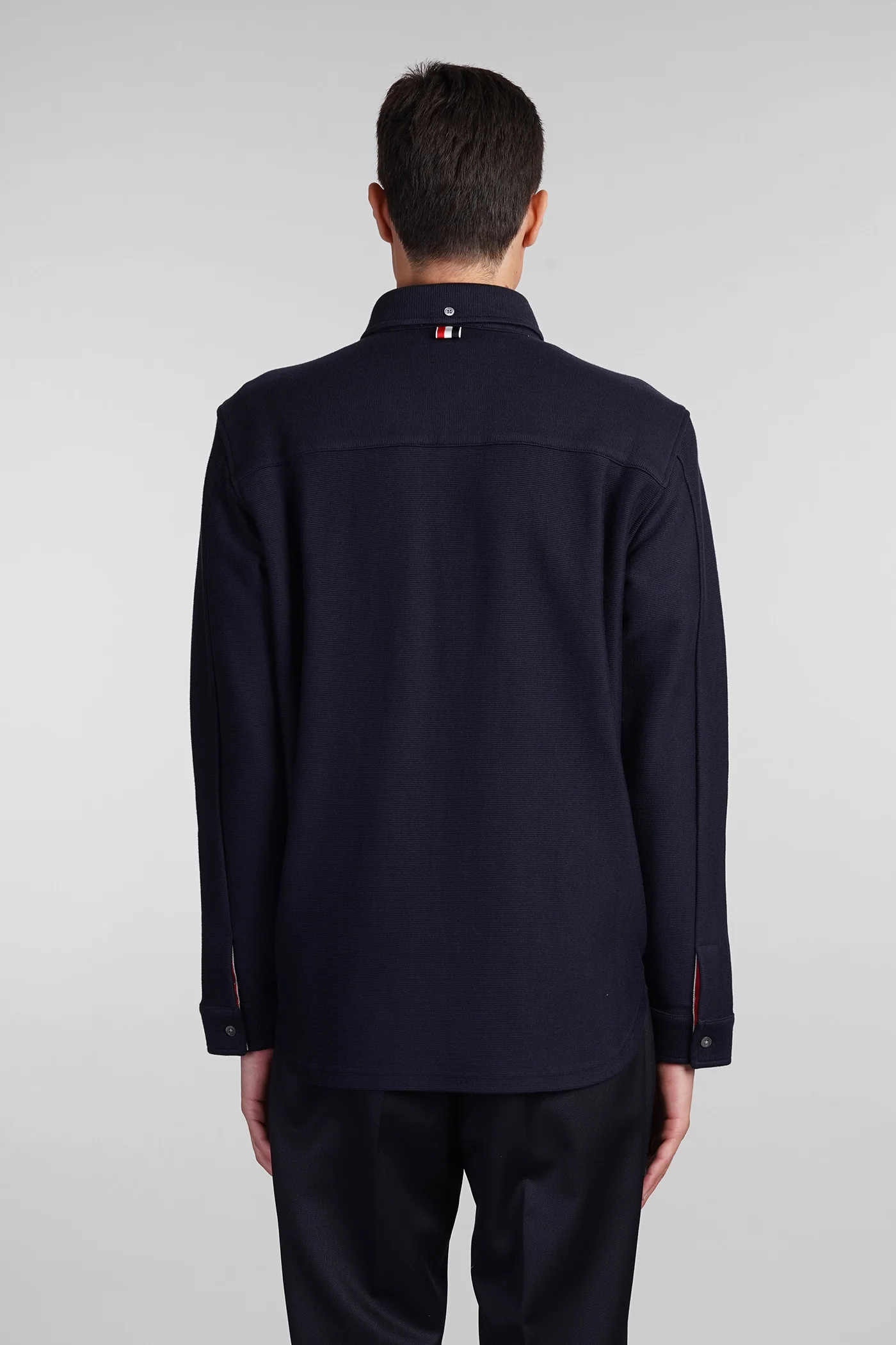 Shirt in blue cotton - Image 3