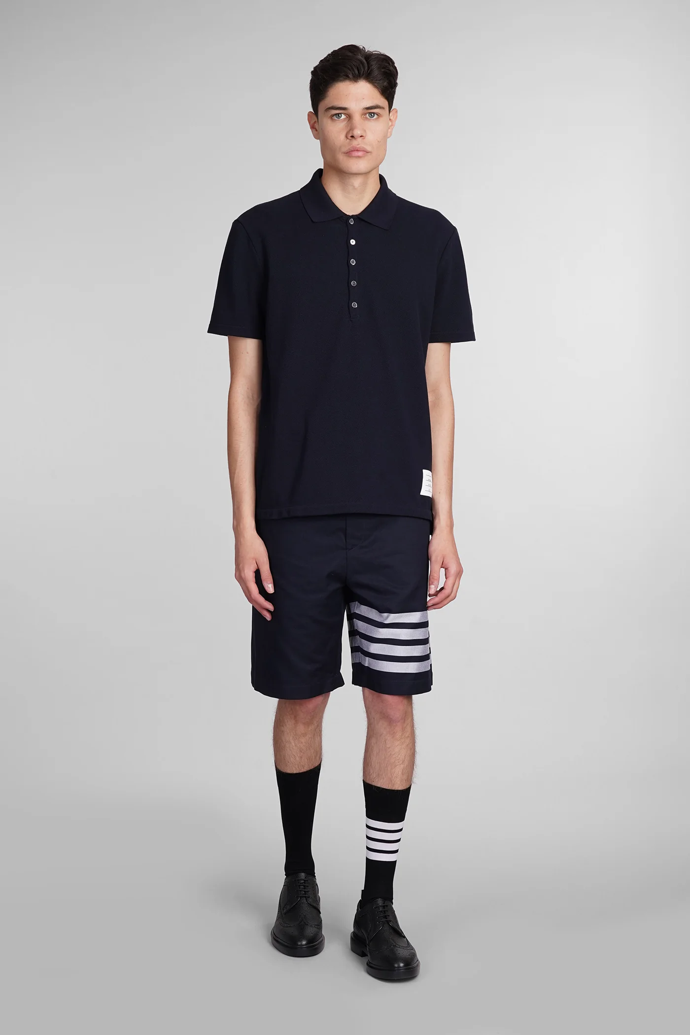 Shorts in blue cotton - Image 2