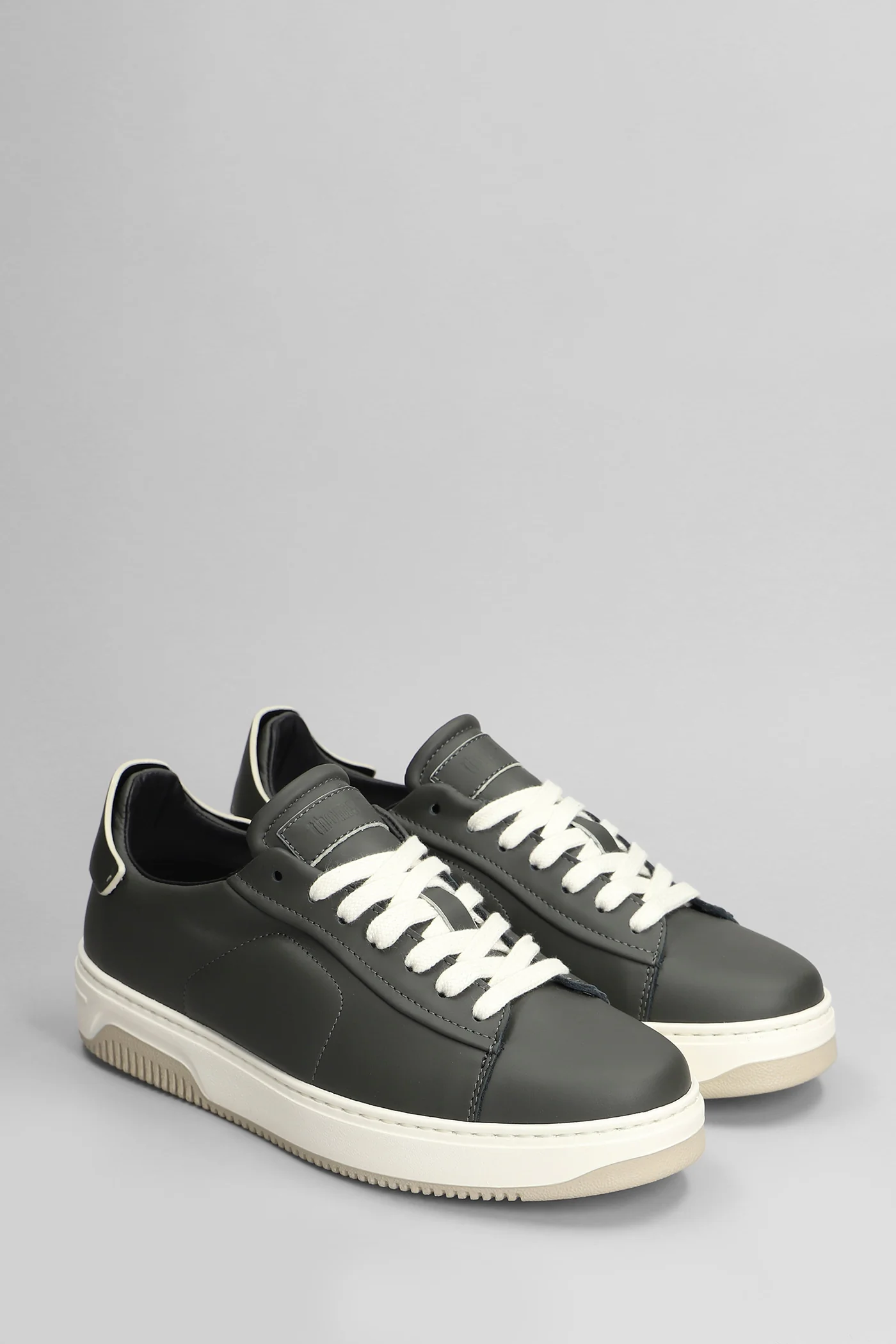 Sneakers in green leather - Image 2