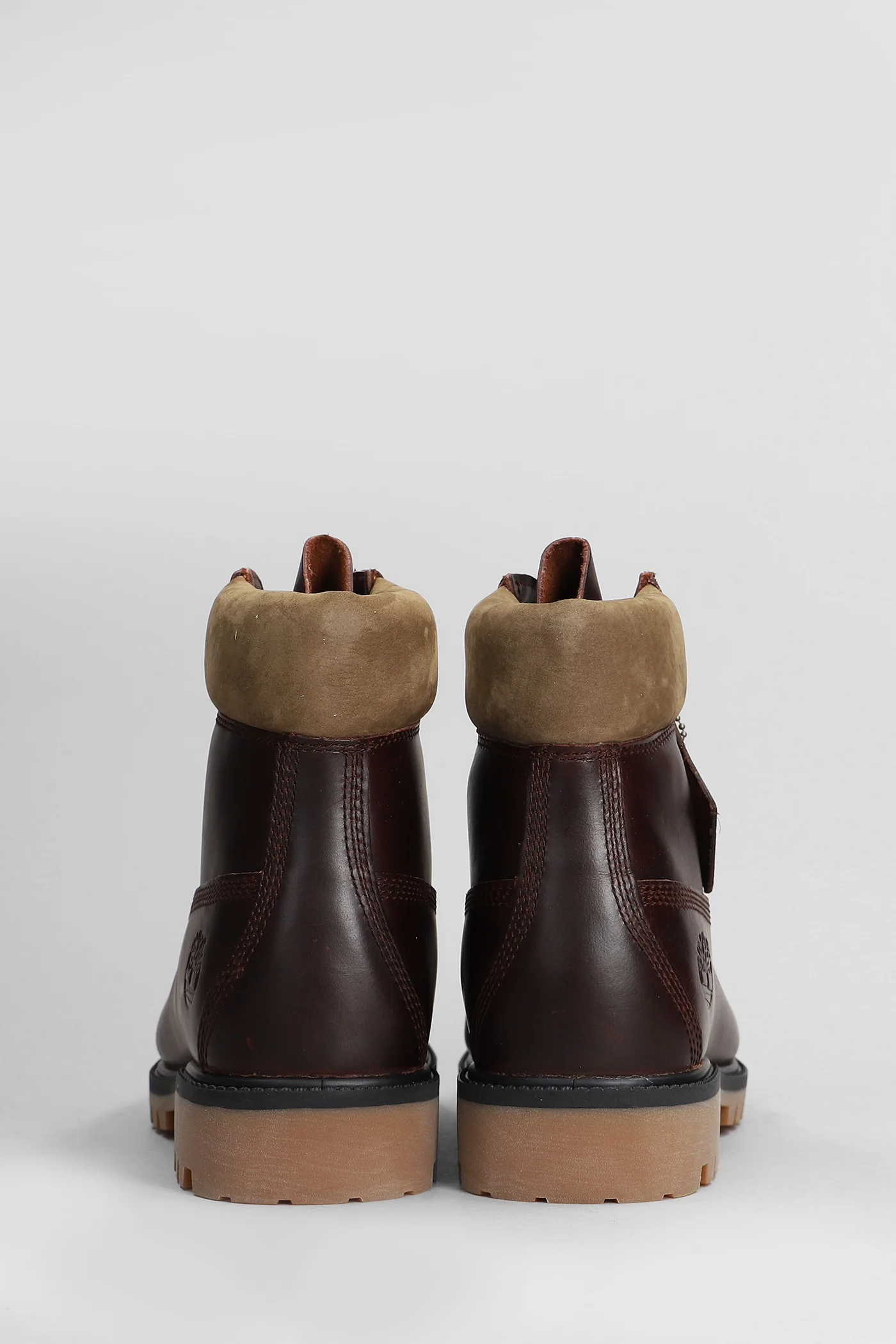 Heritage 6 In Lace Combat boots in bordeaux leather - Image 4