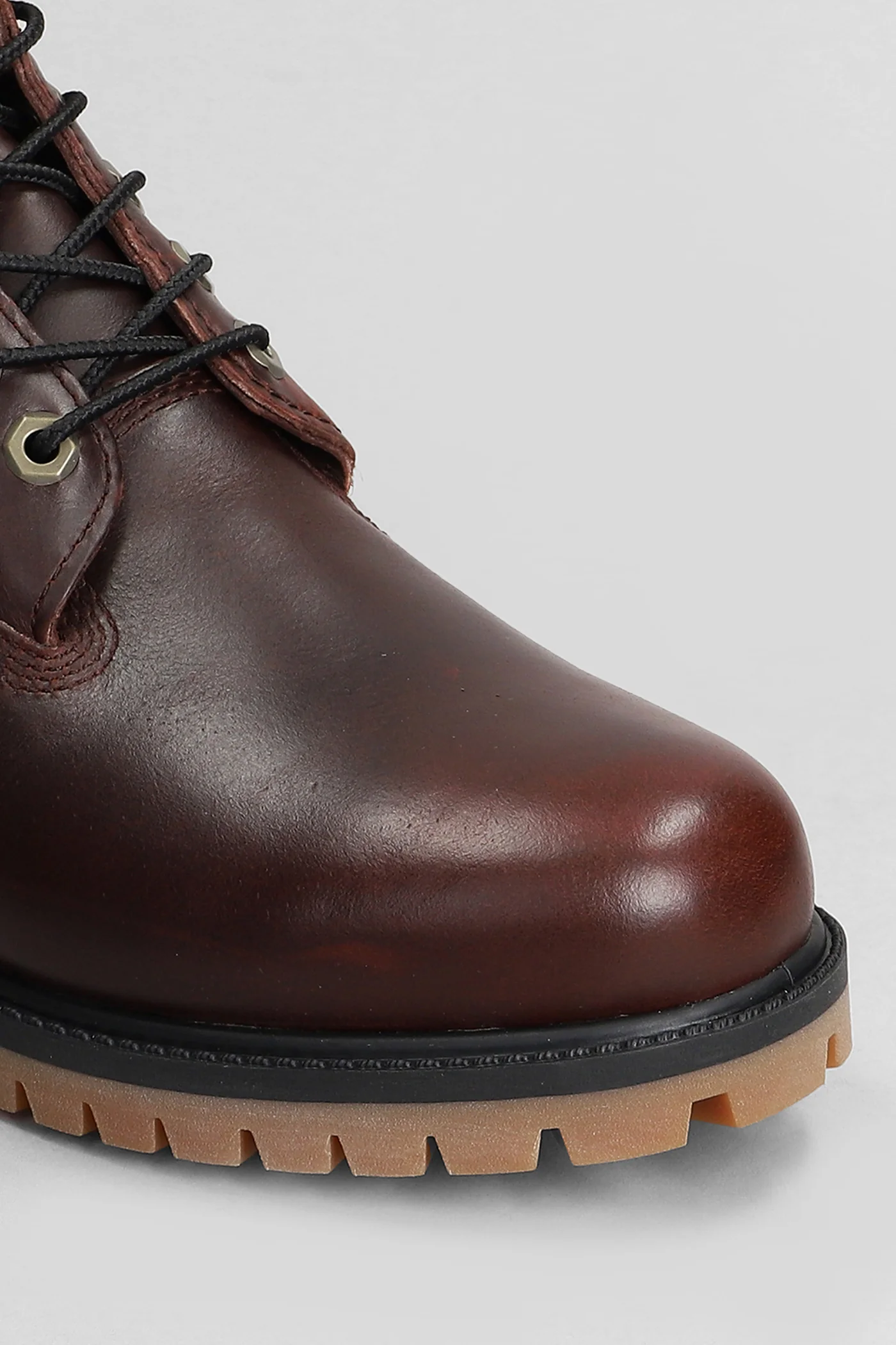 Heritage 6 In Lace Combat boots in bordeaux leather - Image 5