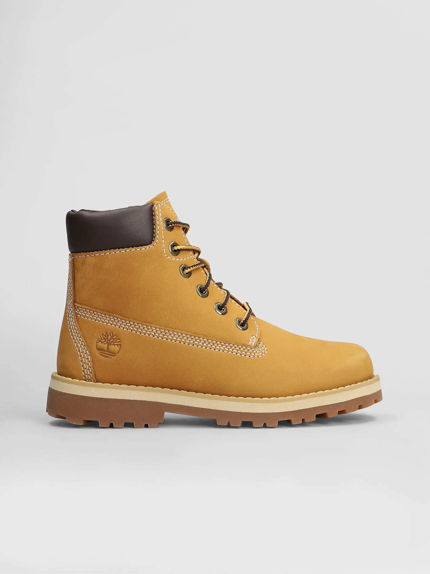Courma Mid Lace Boot Combat boots in beige nubuck