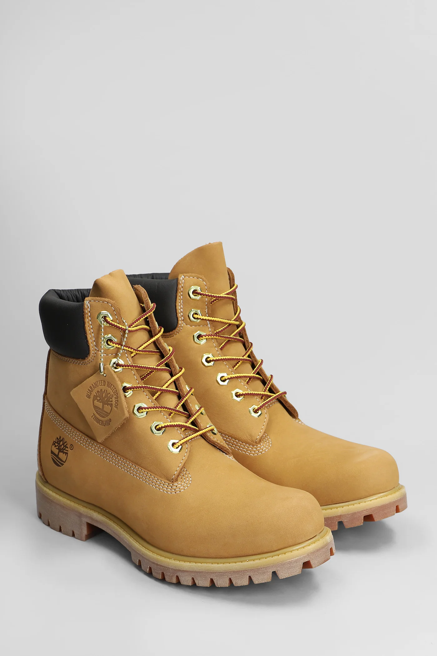 Premium 6 In Lace Combat boots in beige nubuck - Image 2