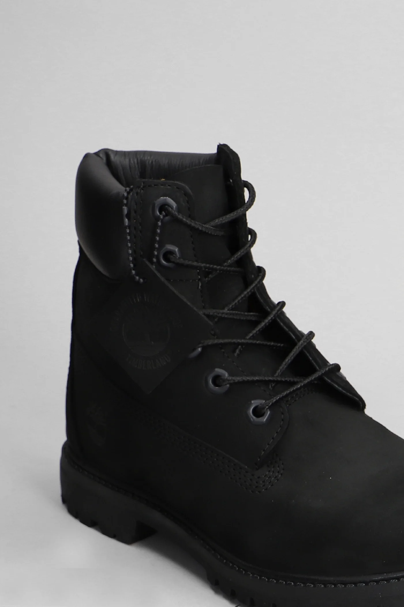 Premium 6 In Lace Combat boots in black nubuck - Image 55