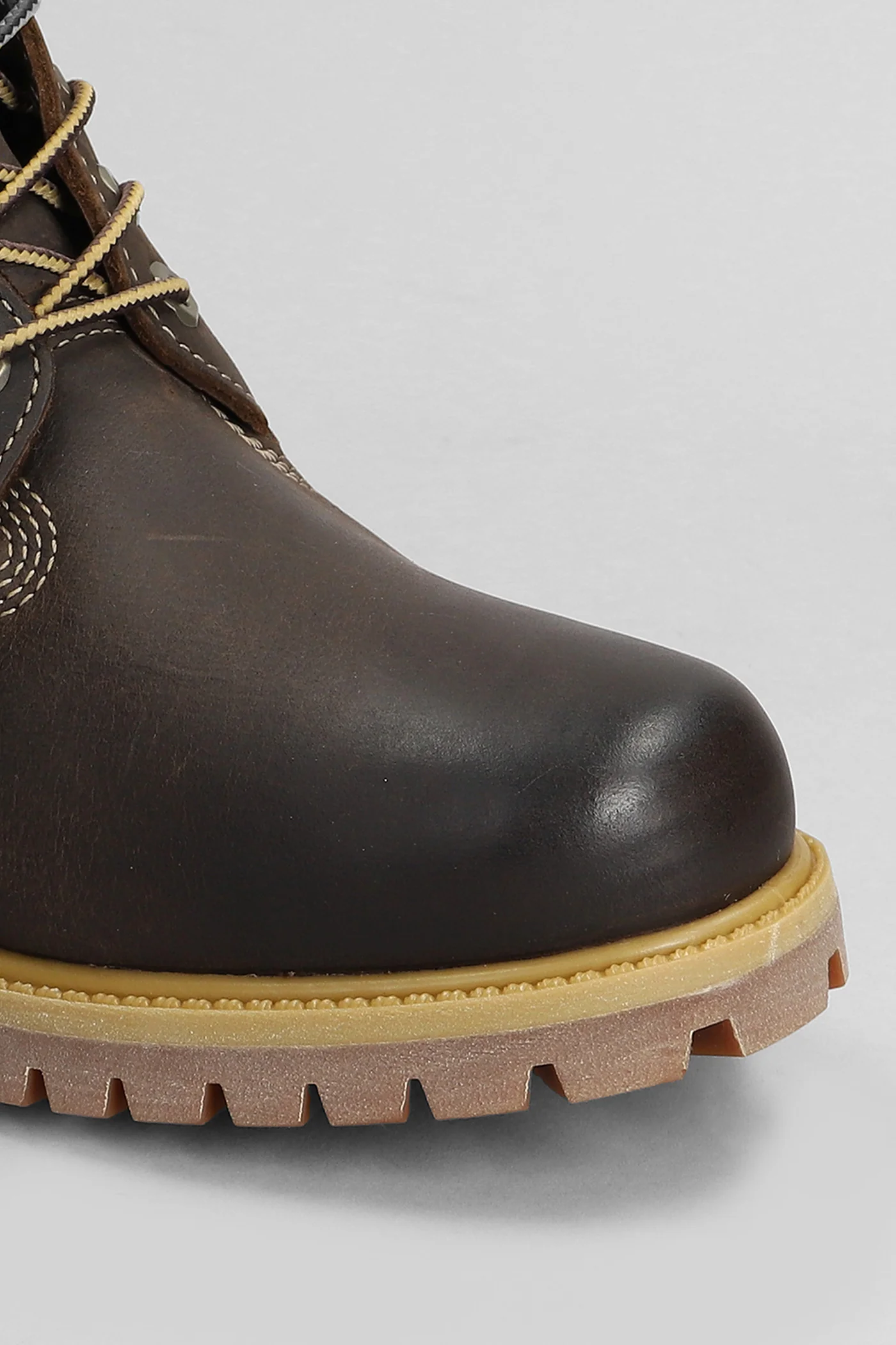 Premium 6 In Lace Combat boots in brown leather - Image 5
