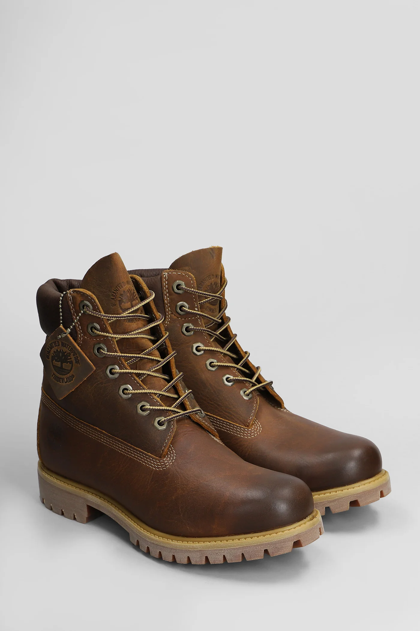 Premium 6 In Lace Combat boots in leather color leather - Image 2