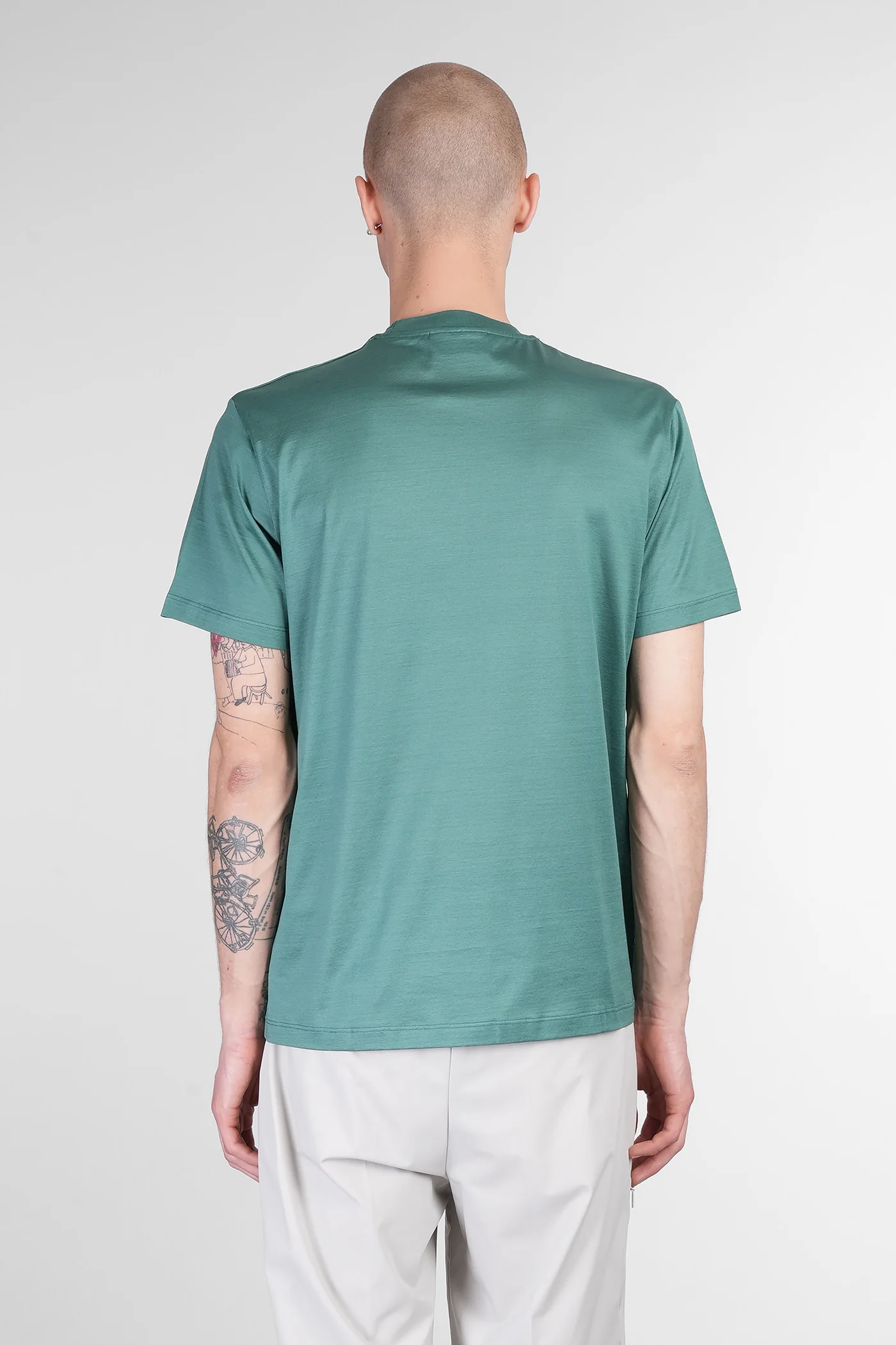 T-Shirt in green cotton - Image 3