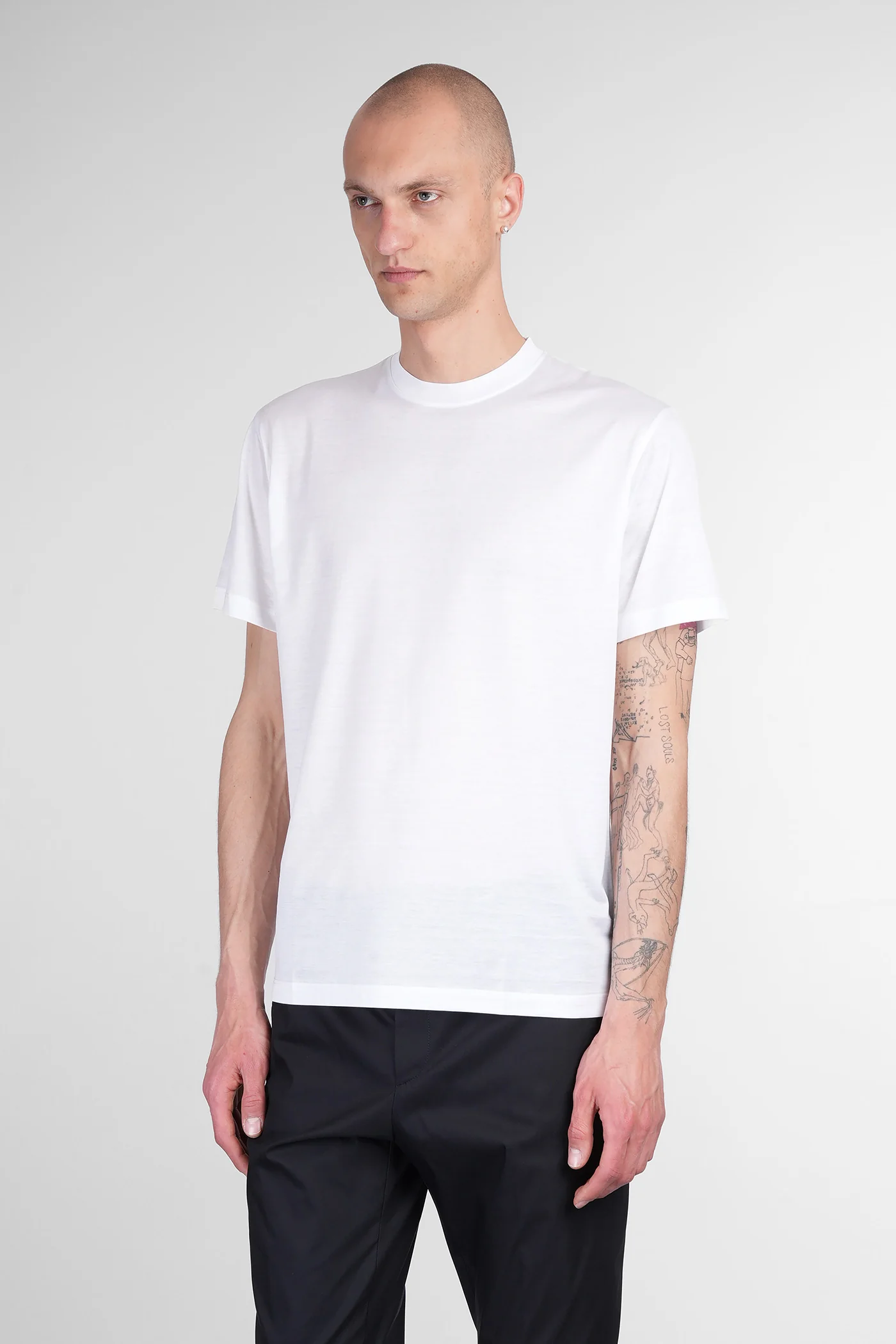 T-Shirt in white cotton - Image 4