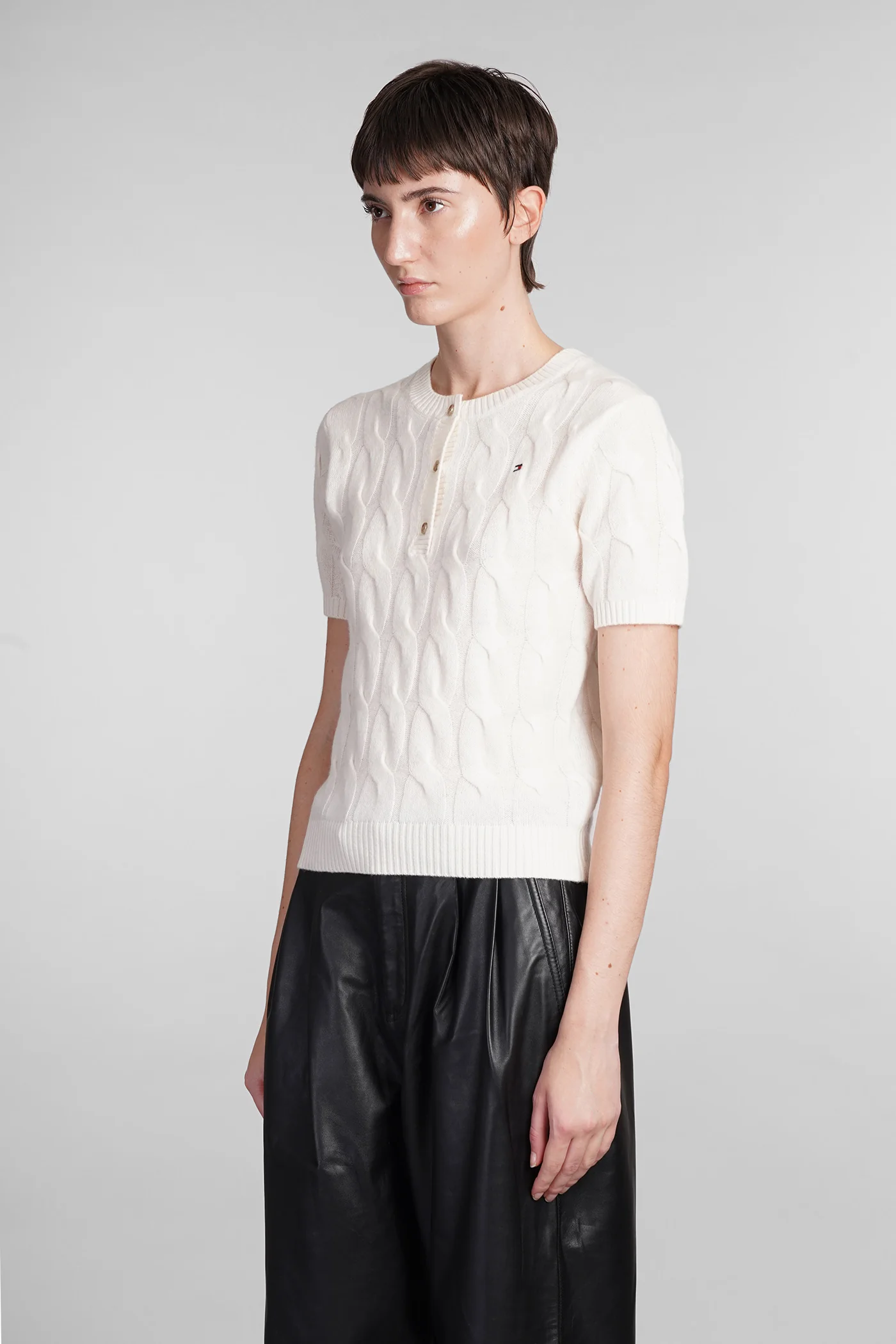 Knitwear in beige wool - Image 4