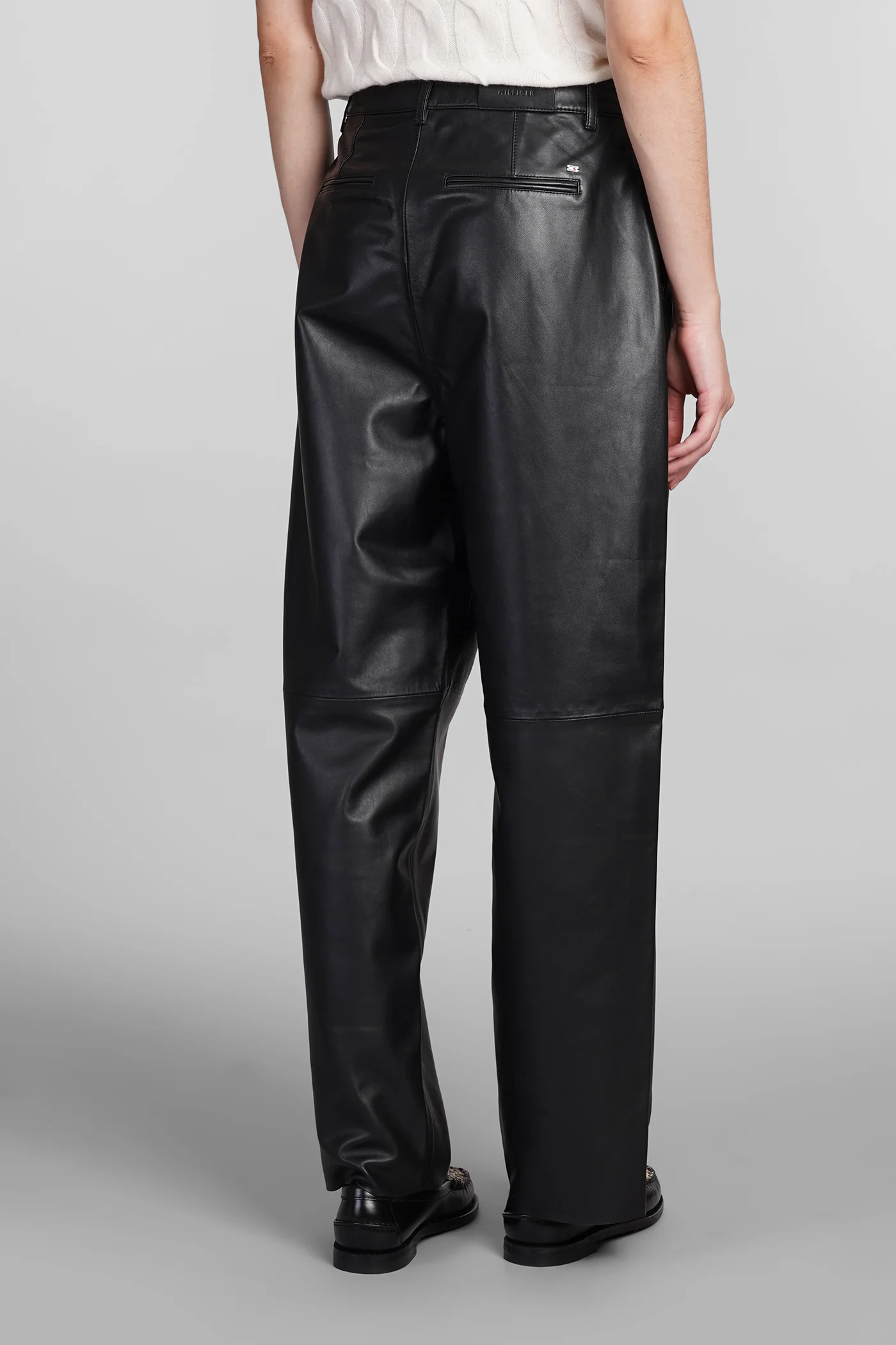Pants in black leather - Image 3