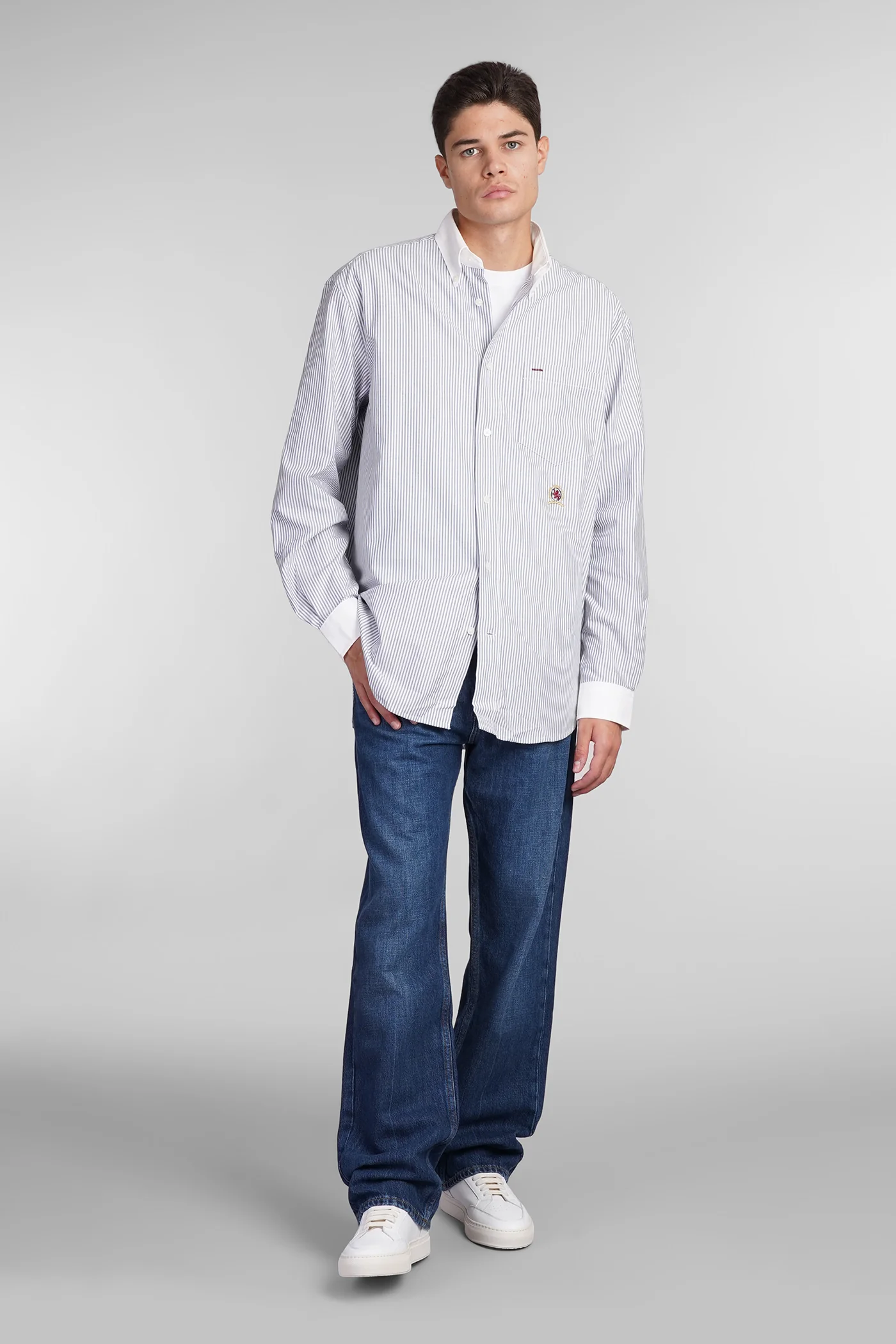 Shirt in white cotton - Image 2