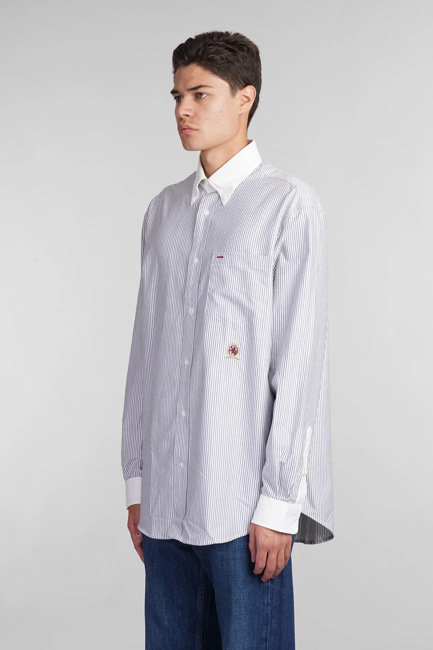 Shirt in white cotton - Image 4