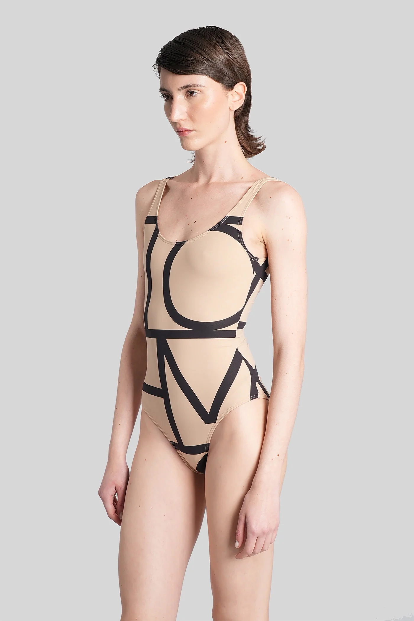 Beachwear in beige polyamide - Image 3