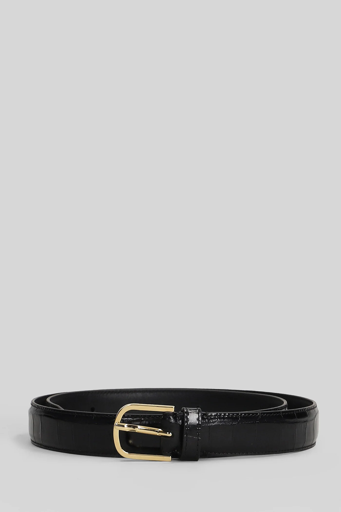 Belts in black leather
