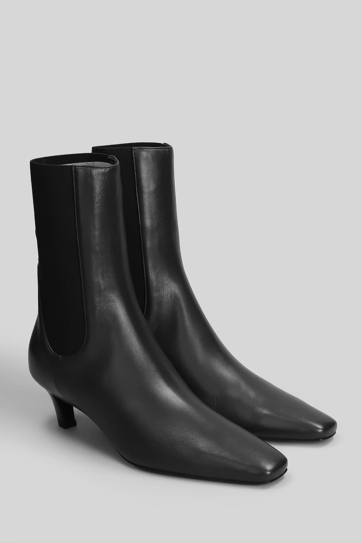 High heels Ankle boots in brown leather - Image 2