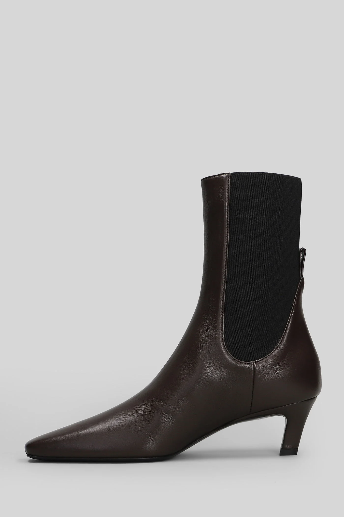 High heels Ankle boots in brown leather - Image 3