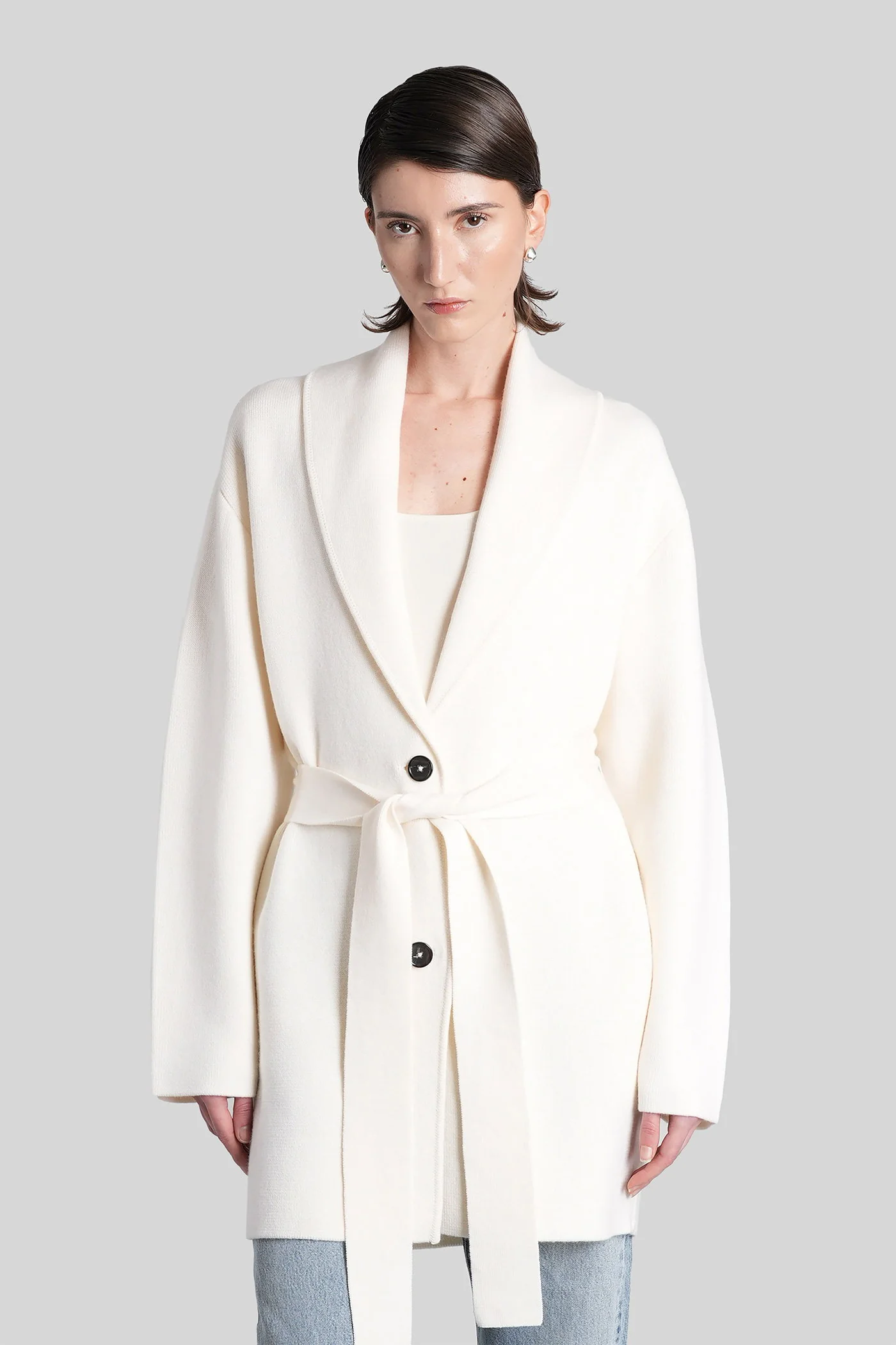 in beige wool