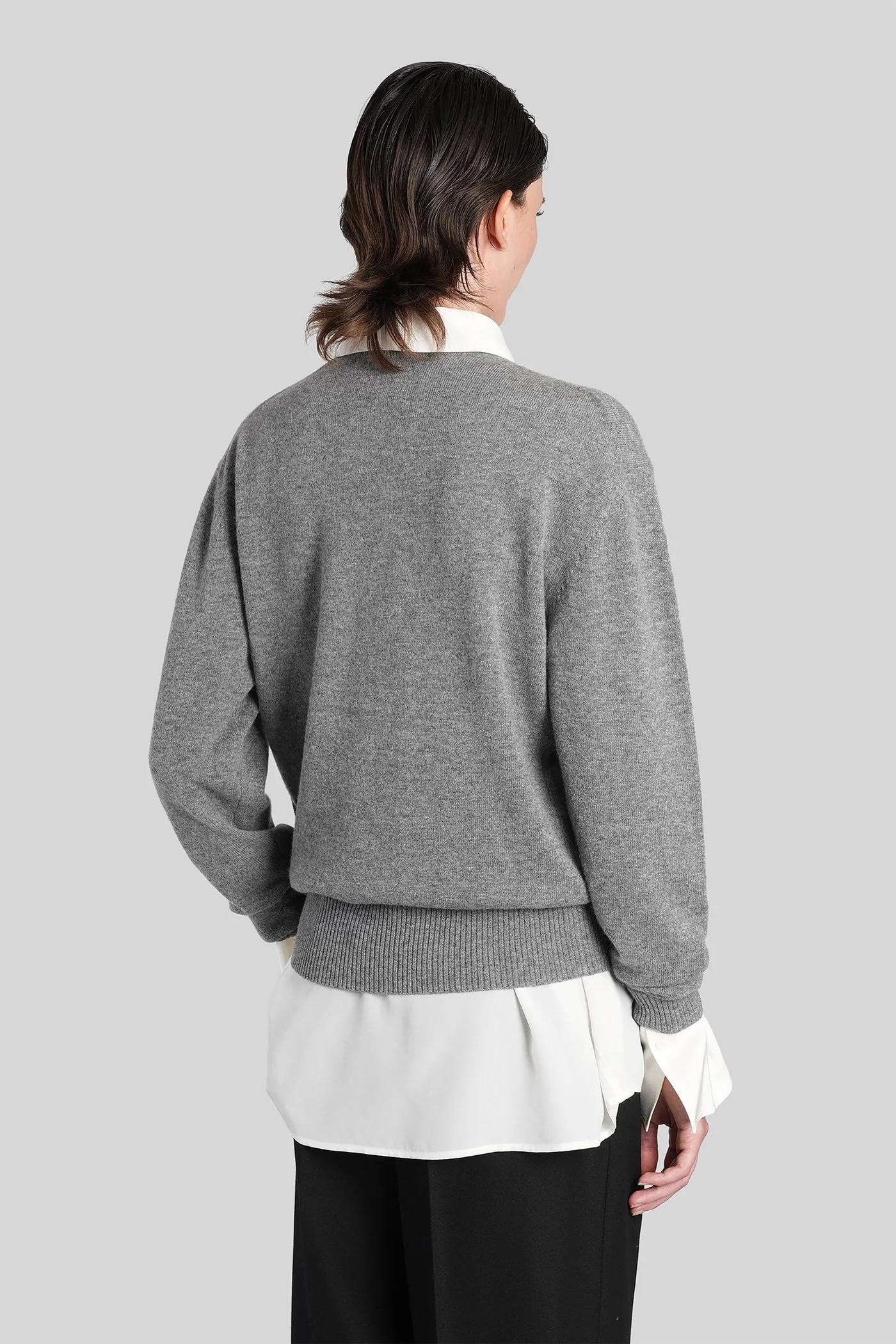 Knitwear in grey cashmere - Image 3
