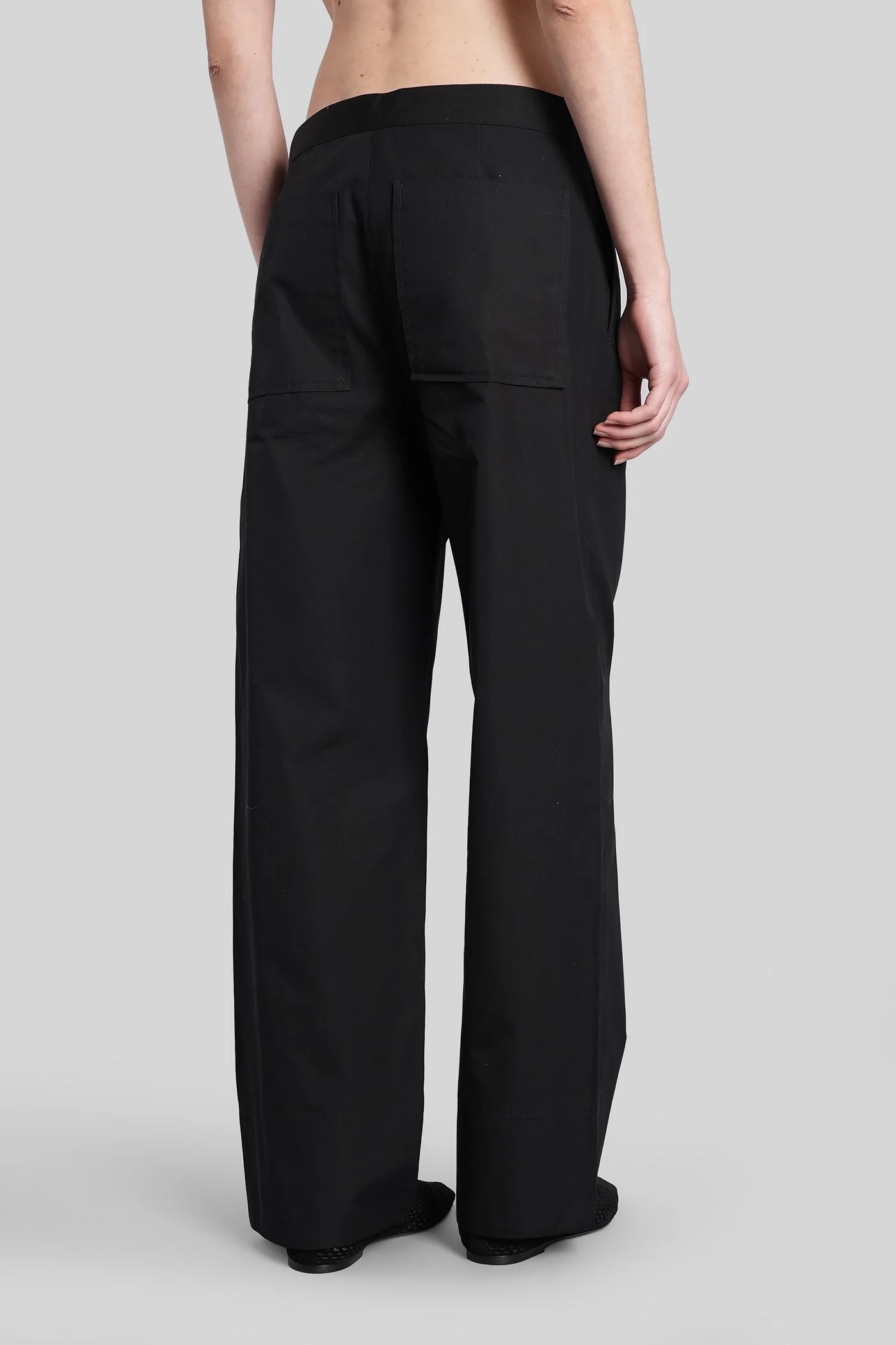 Pants in black cotton - Image 3