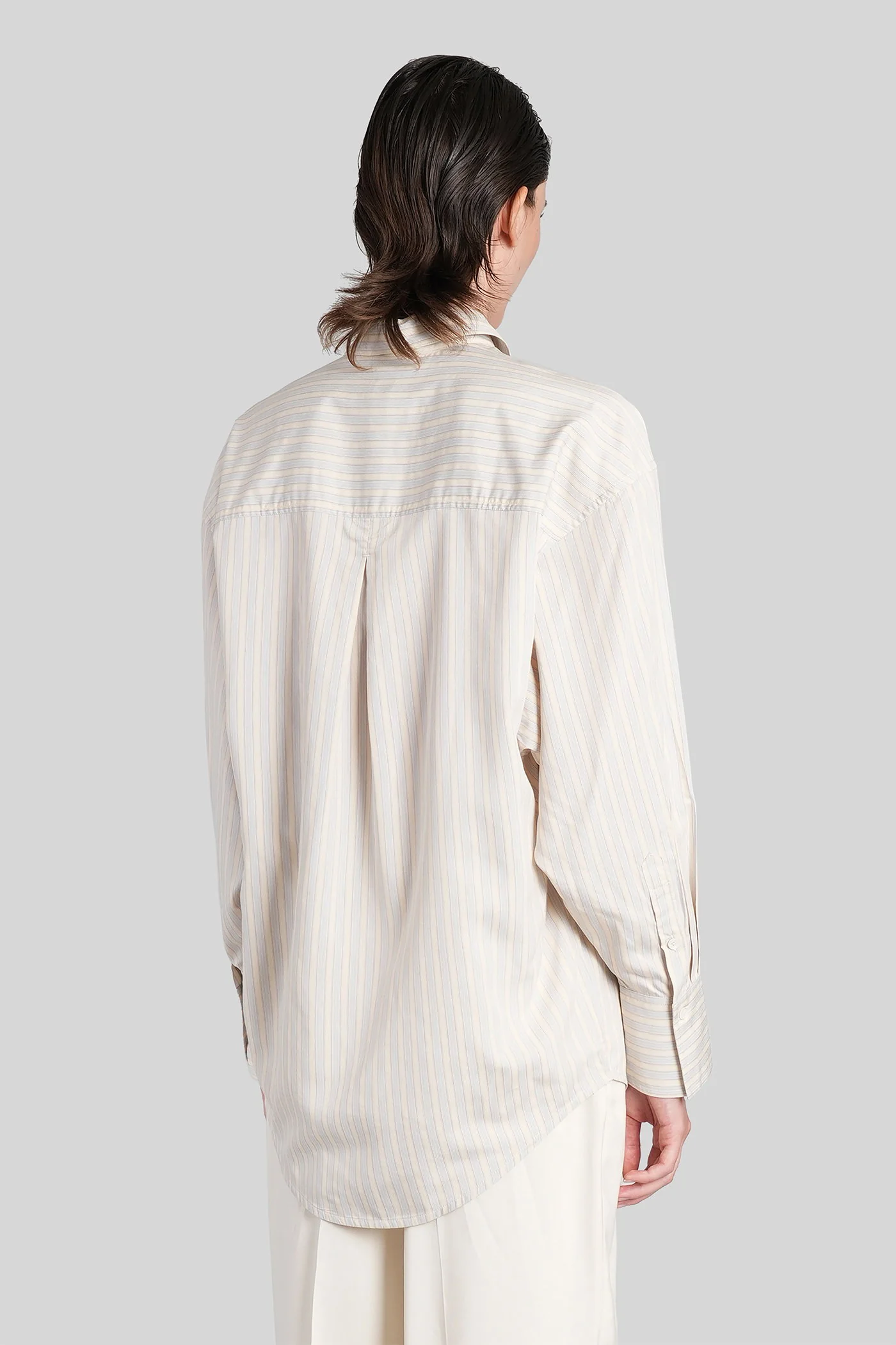 Shirt in beige viscose - Image 3