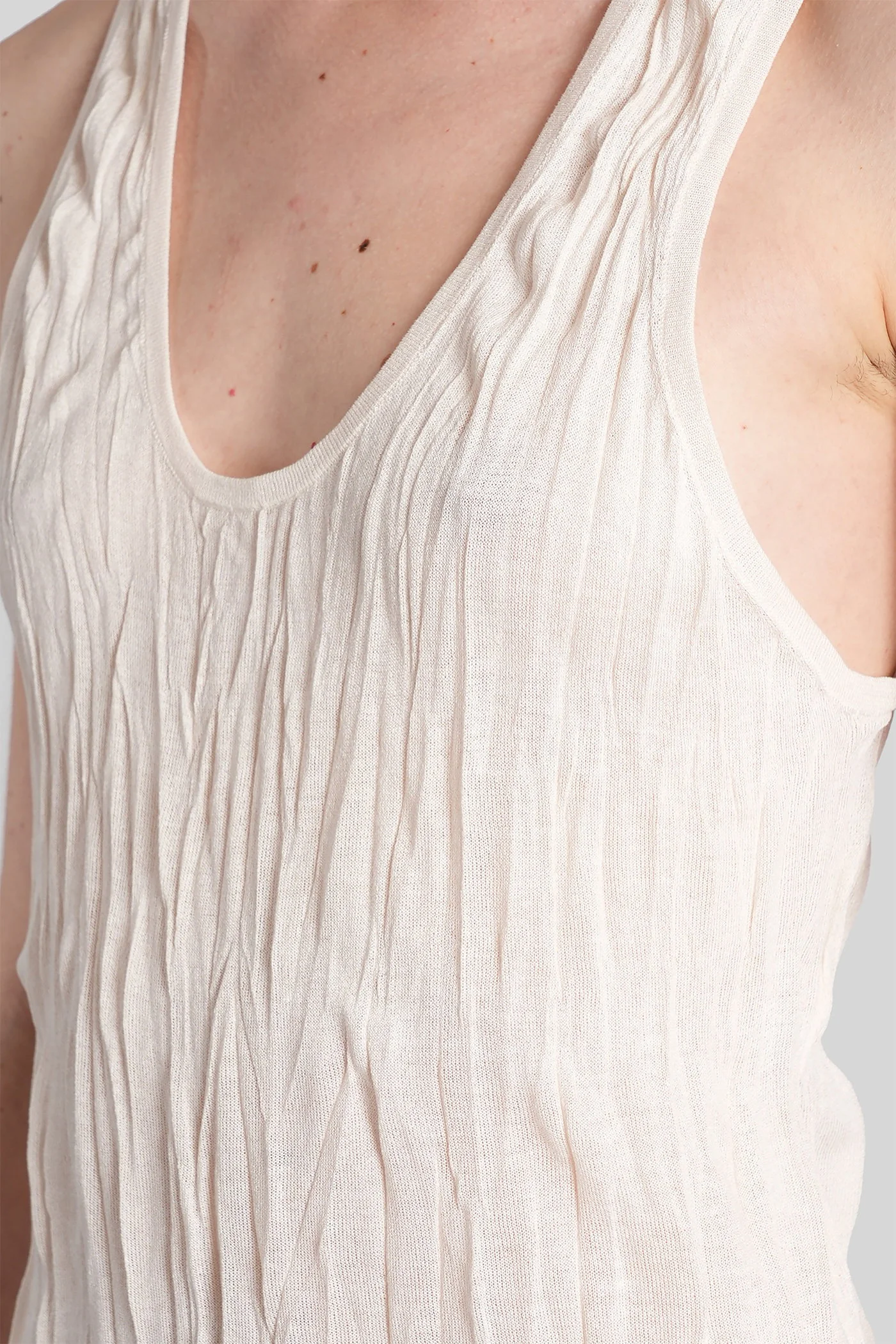 Topwear in beige viscose - Image 40