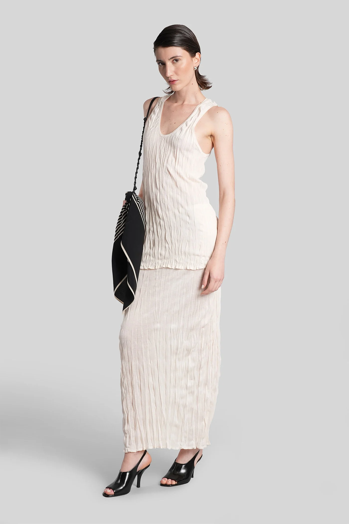 Topwear in beige viscose - Image 42