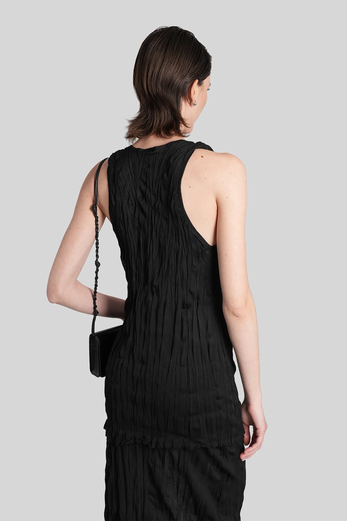 Topwear in black viscose - Image 3