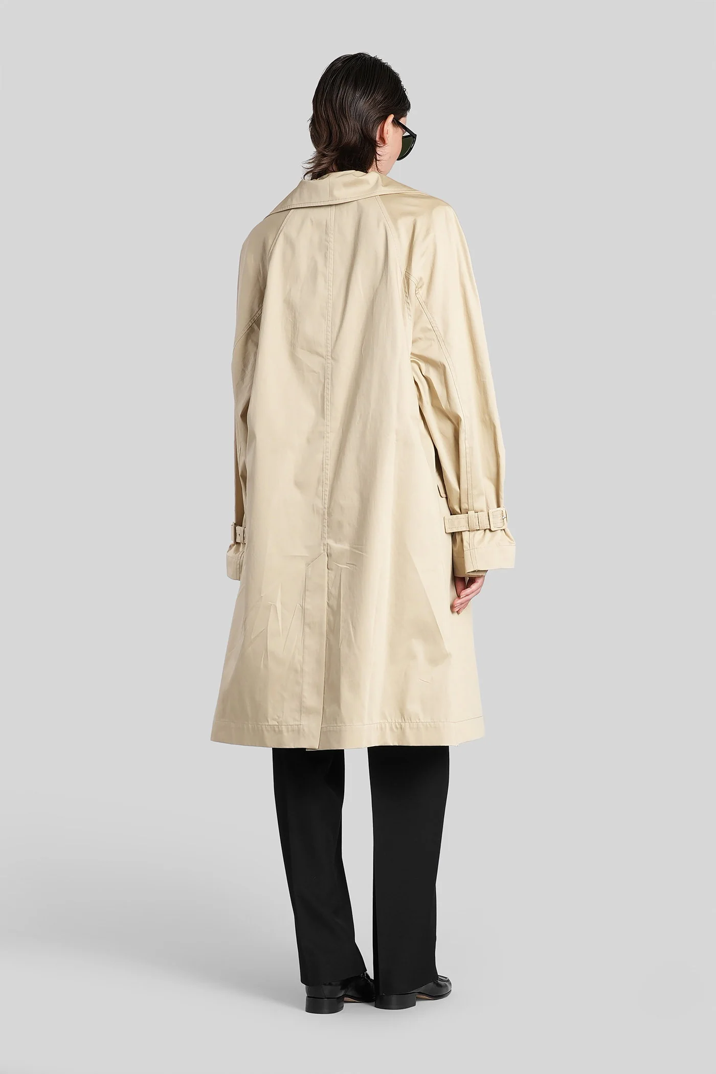 Trench in beige cotton - Image 3