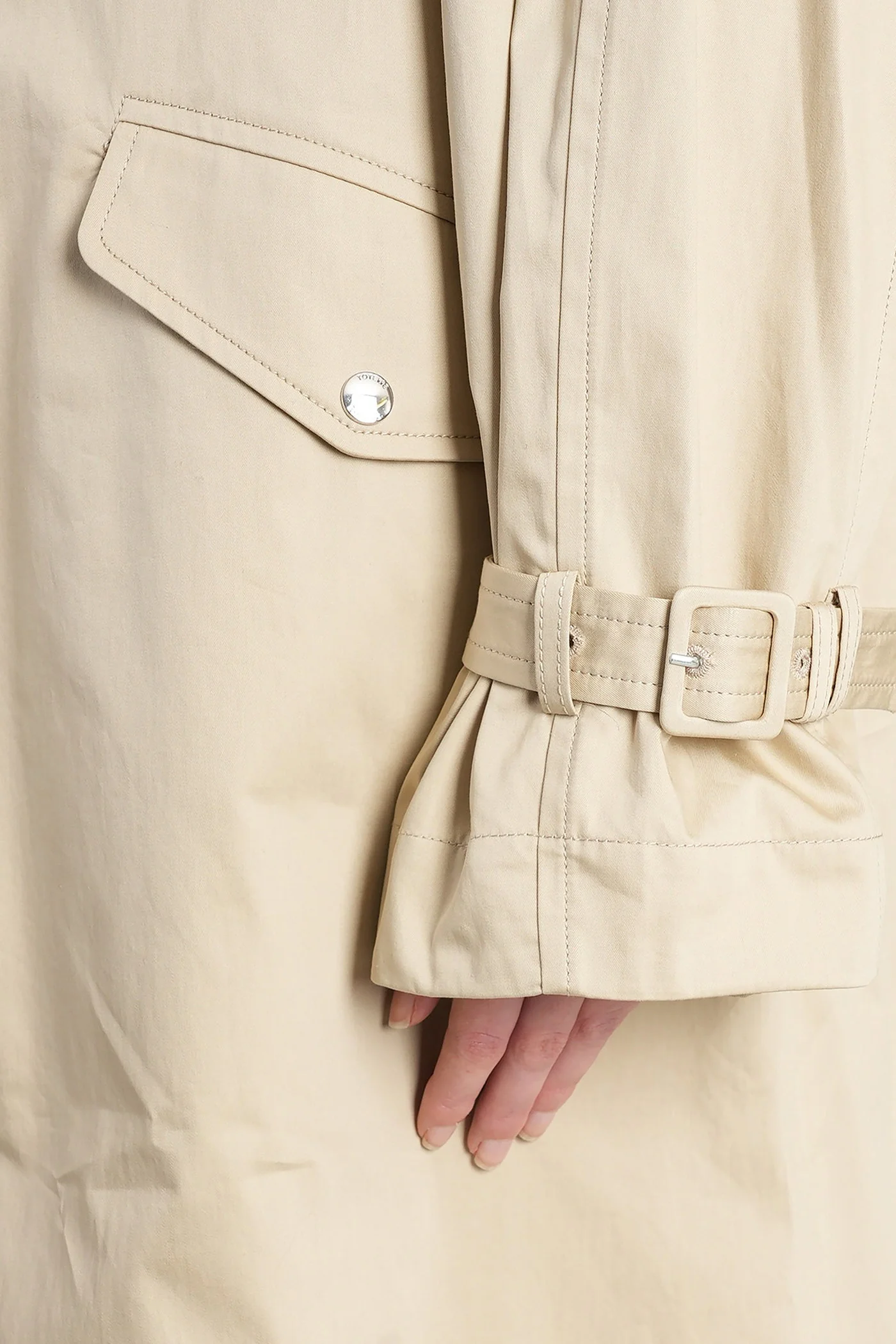 Trench in beige cotton - Image 5