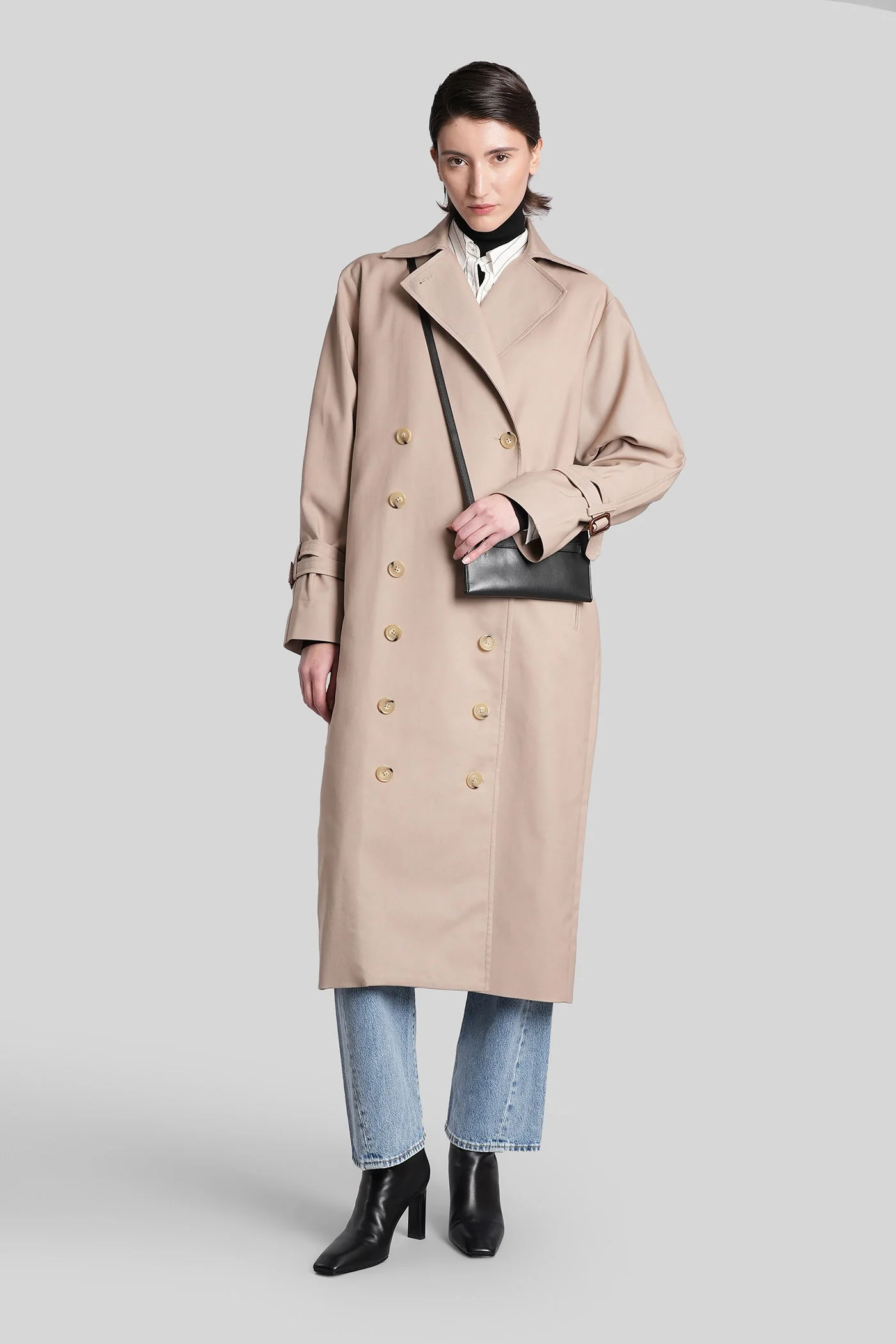Trench in beige cotton